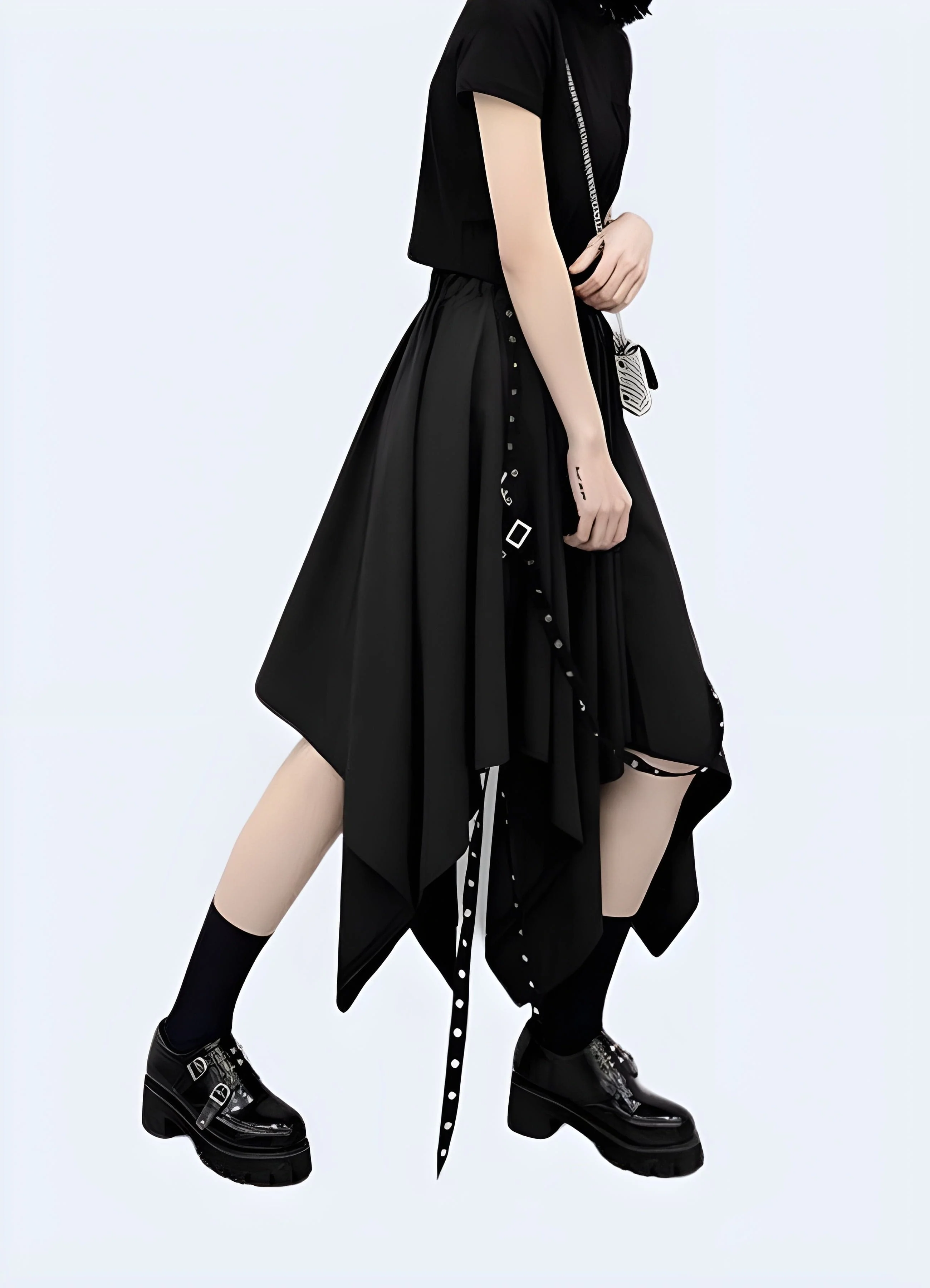 Asymmetrical Techwear Skirt - Image 3