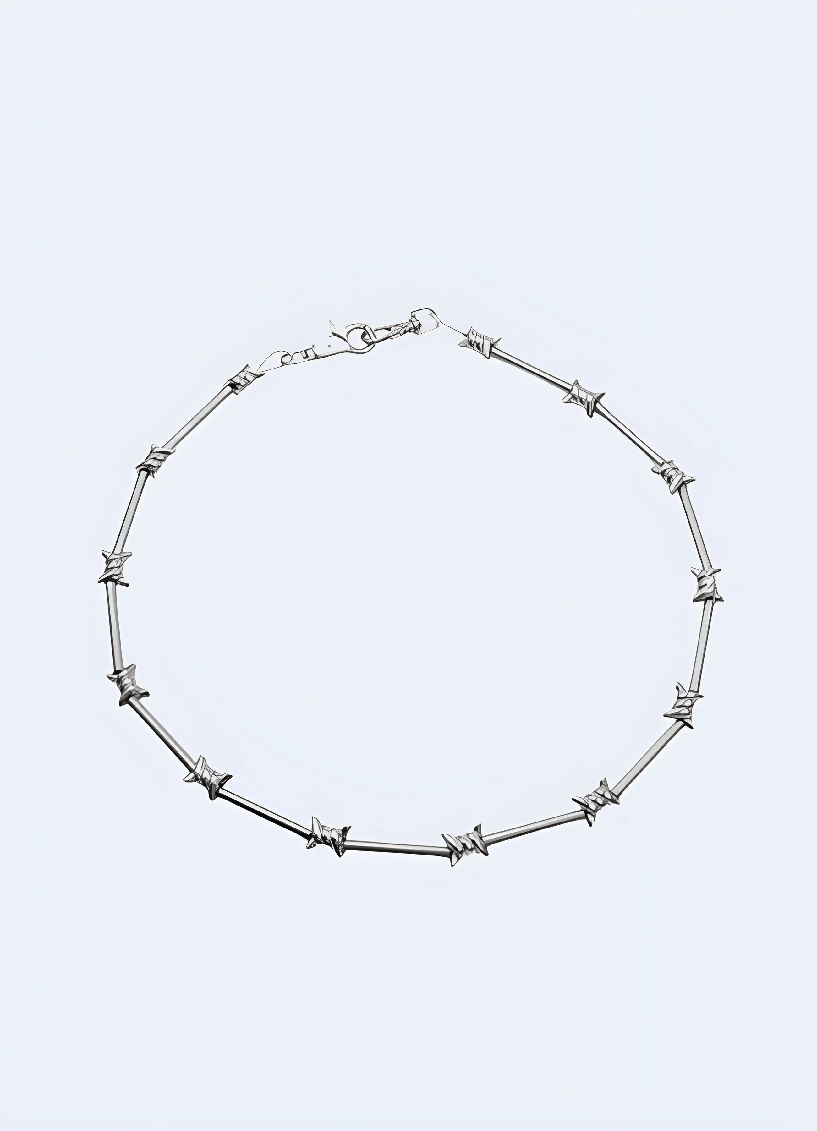 Barbed Wire Chain Necklace