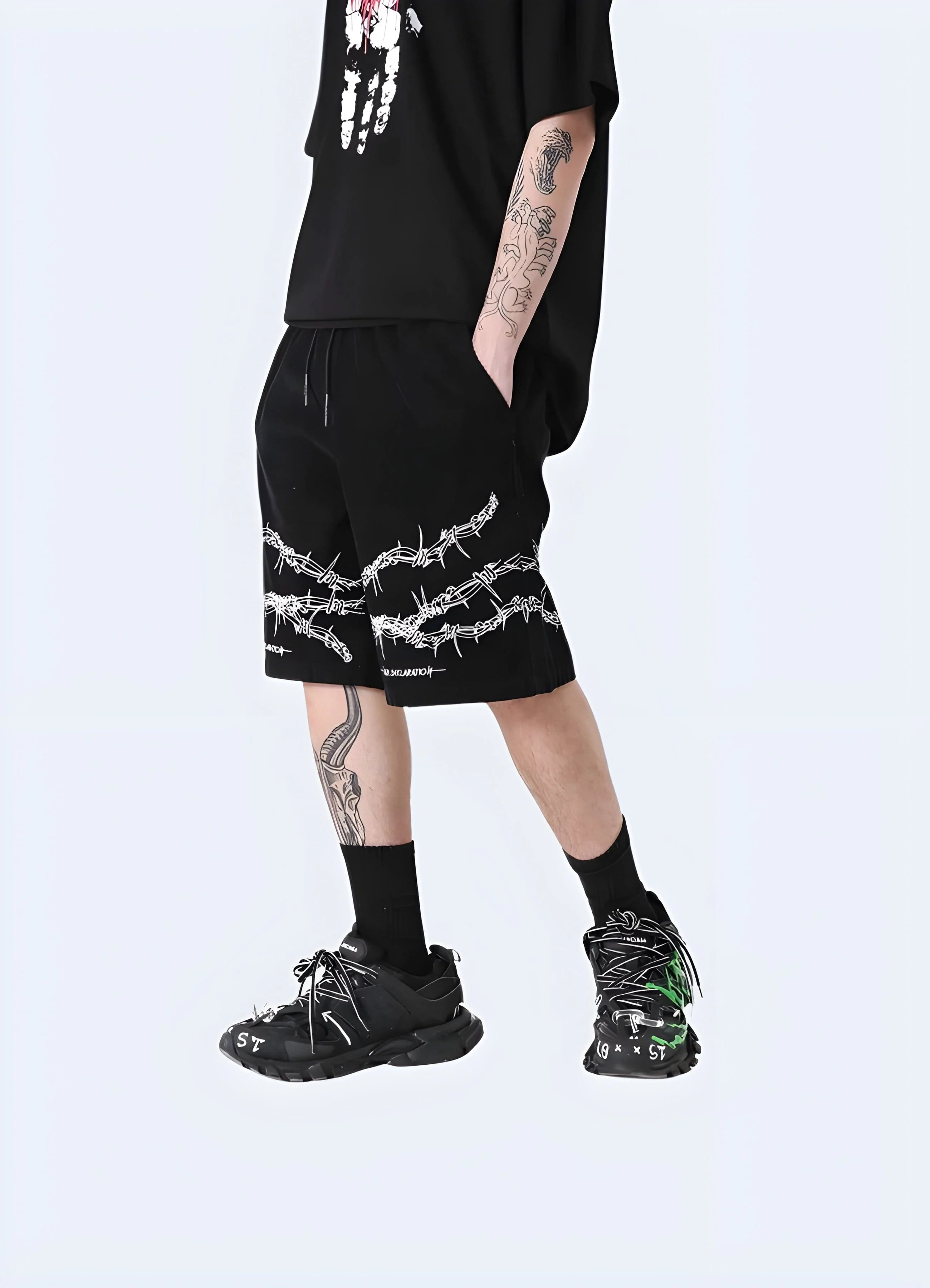 Barbed Wire Shorts - Image 3
