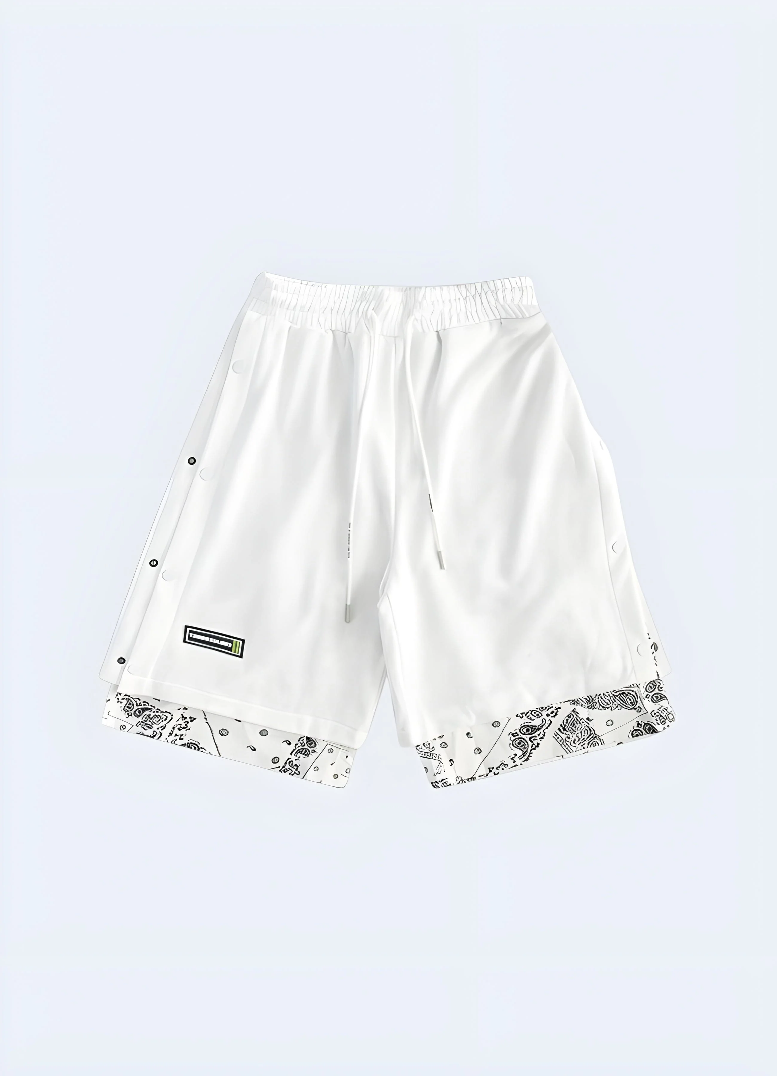 Black And White Bandana Shorts - Image 4