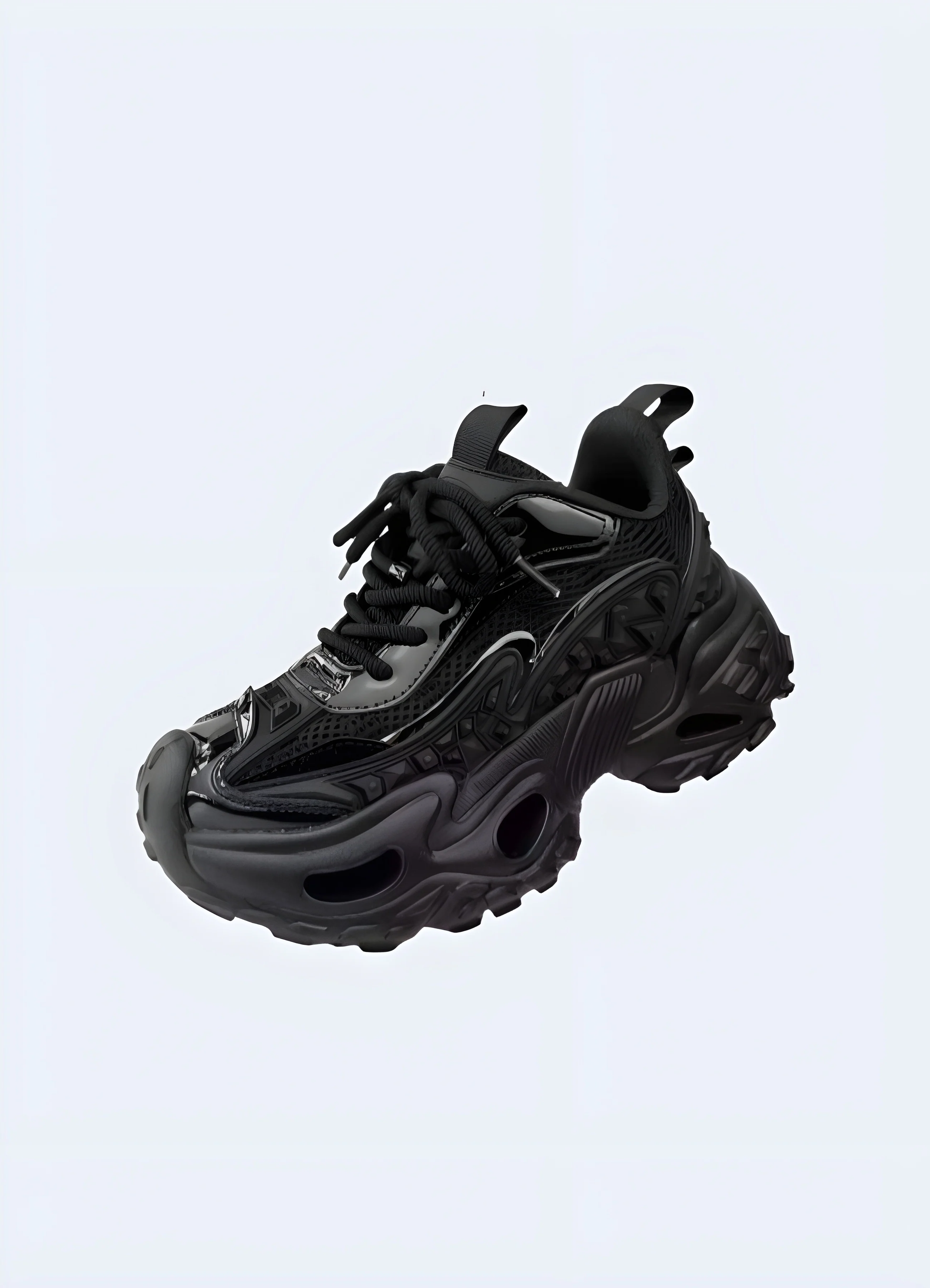 Black Goth Sneakers