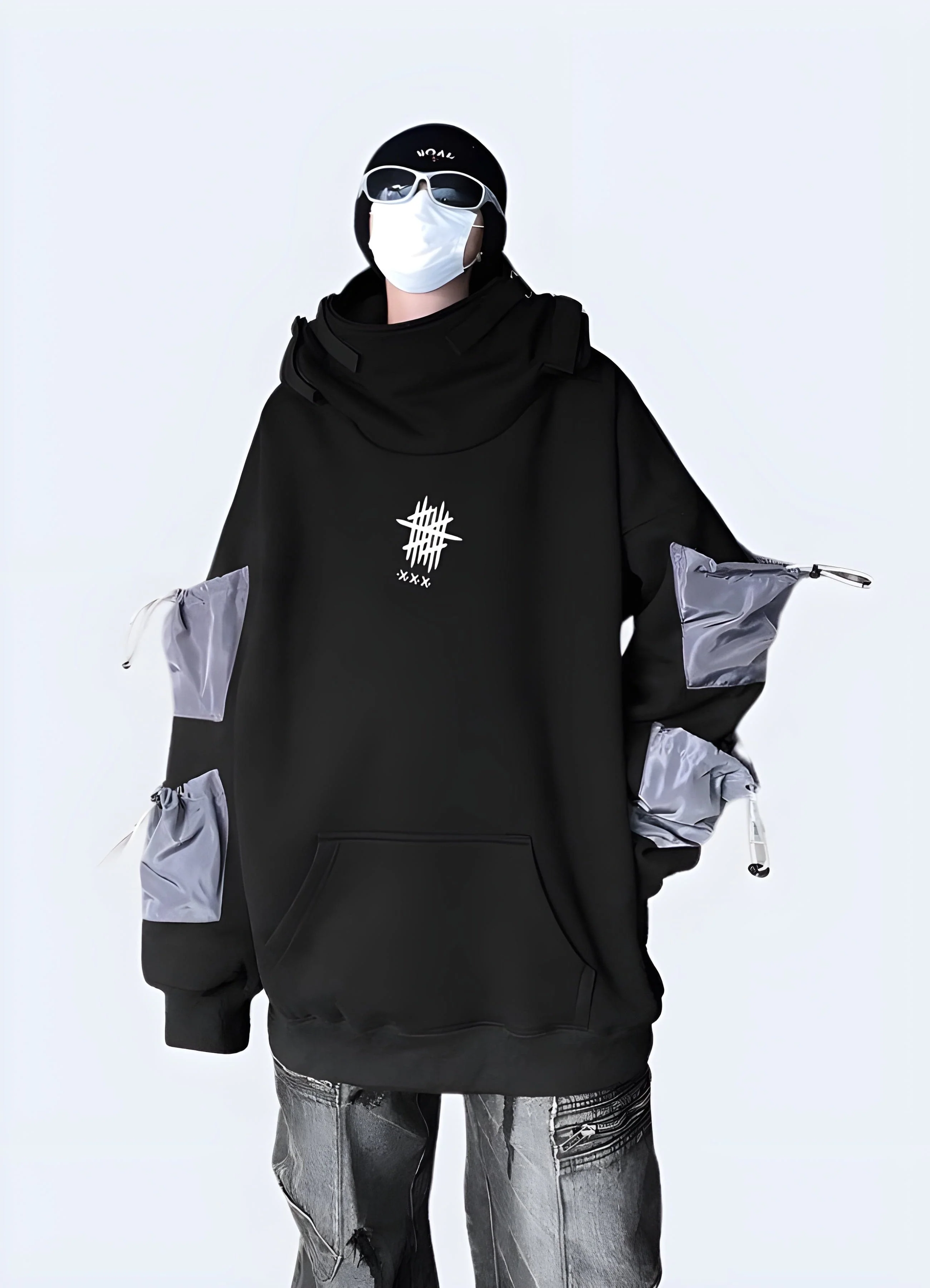 Black Hoodie Streetwear - Image 2