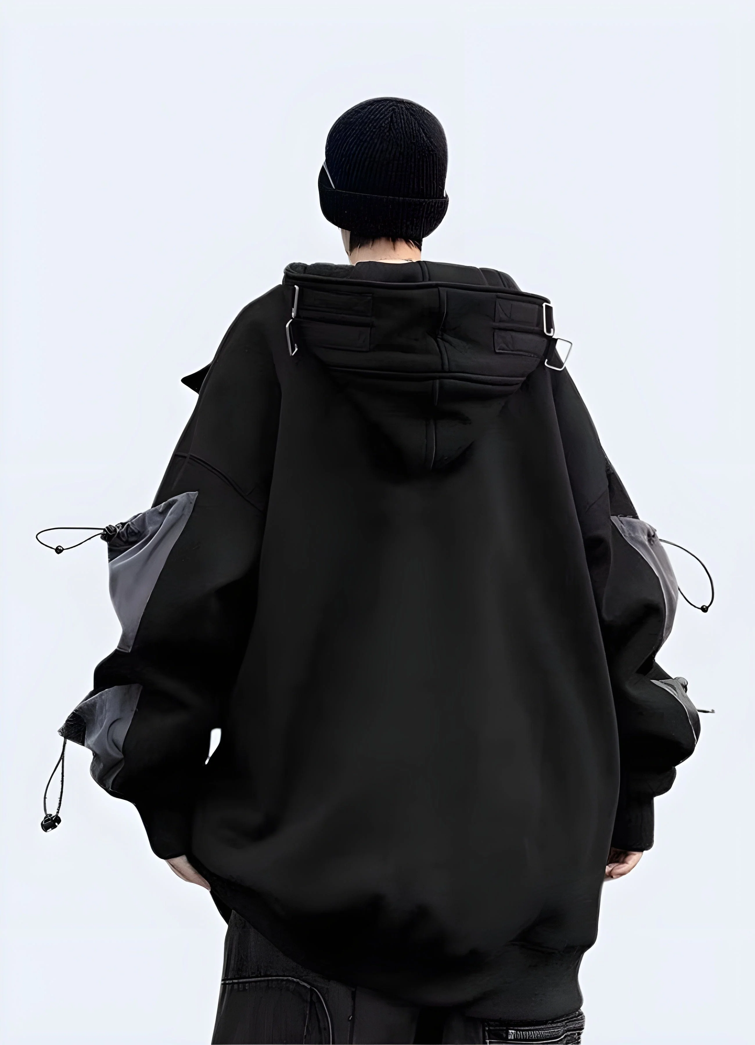 Black Hoodie Streetwear - Image 4
