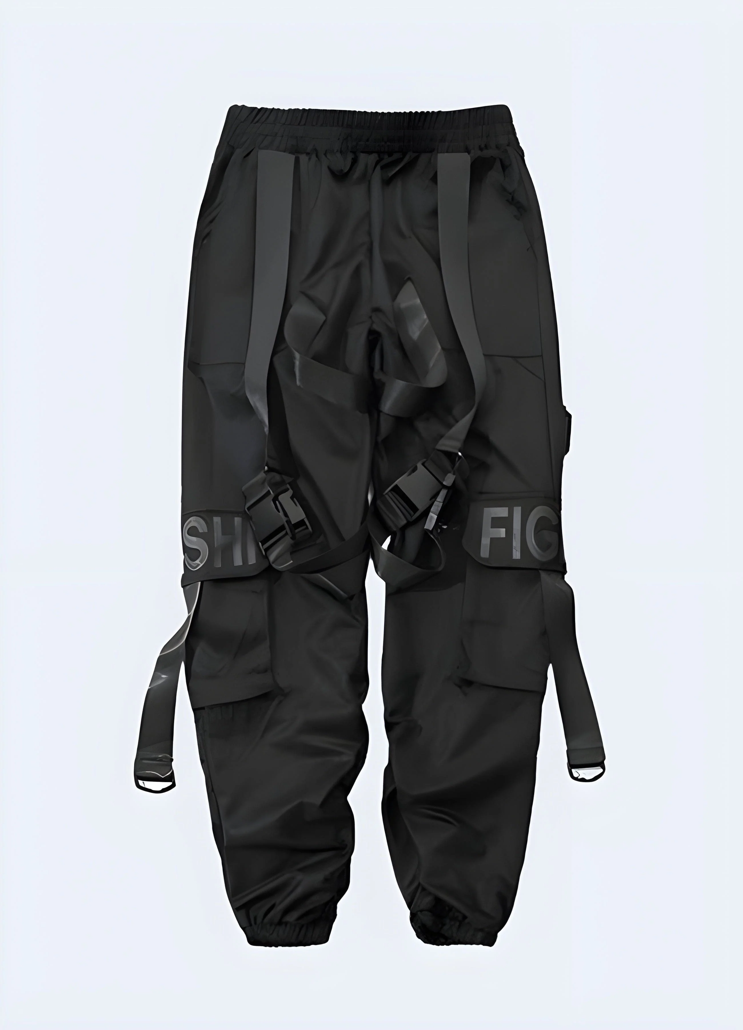 Black Jogger Cargo Pants - Image 3