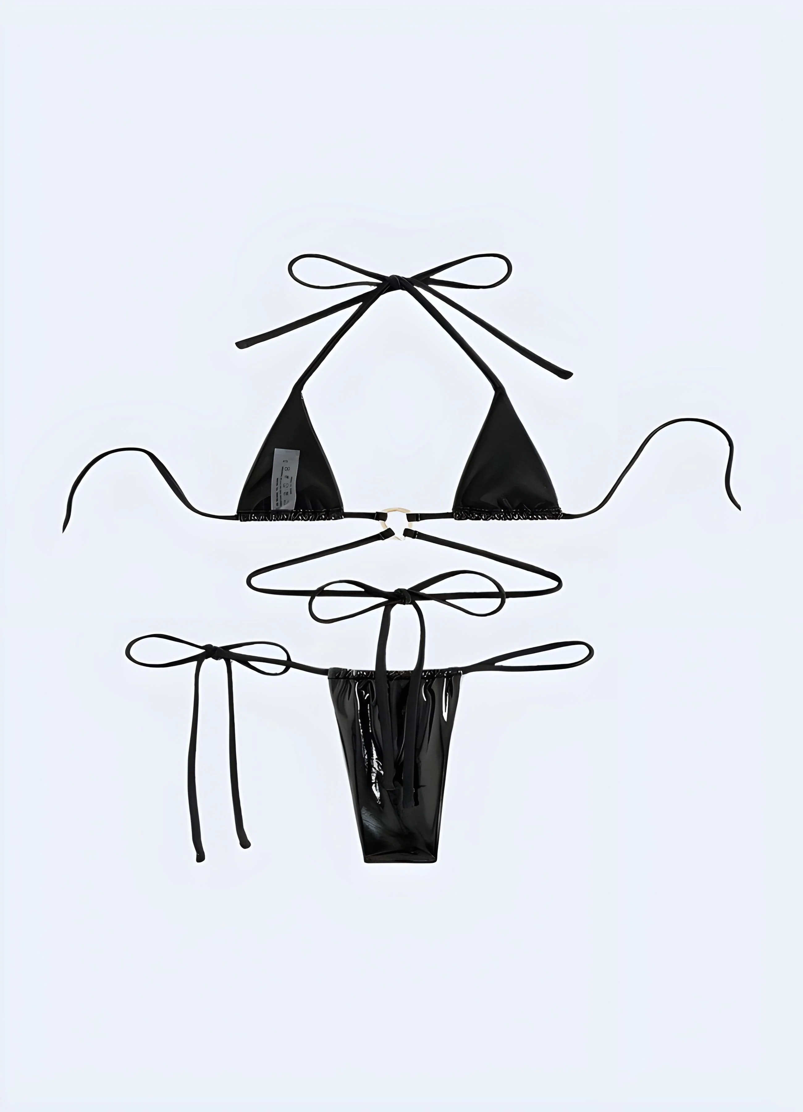 Black Leather Bikini - Image 2