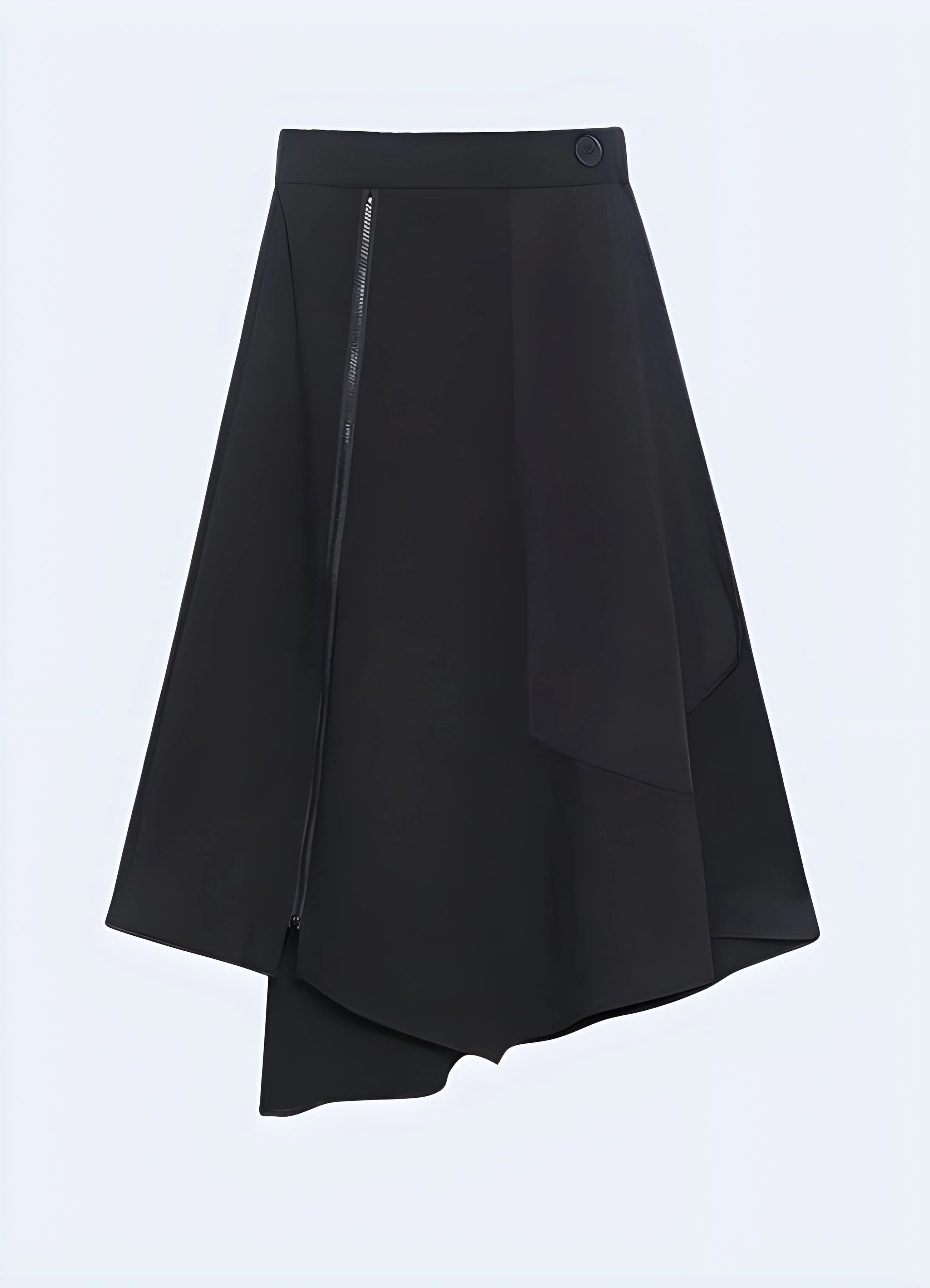 Black Long Techwear Skirt - Image 2