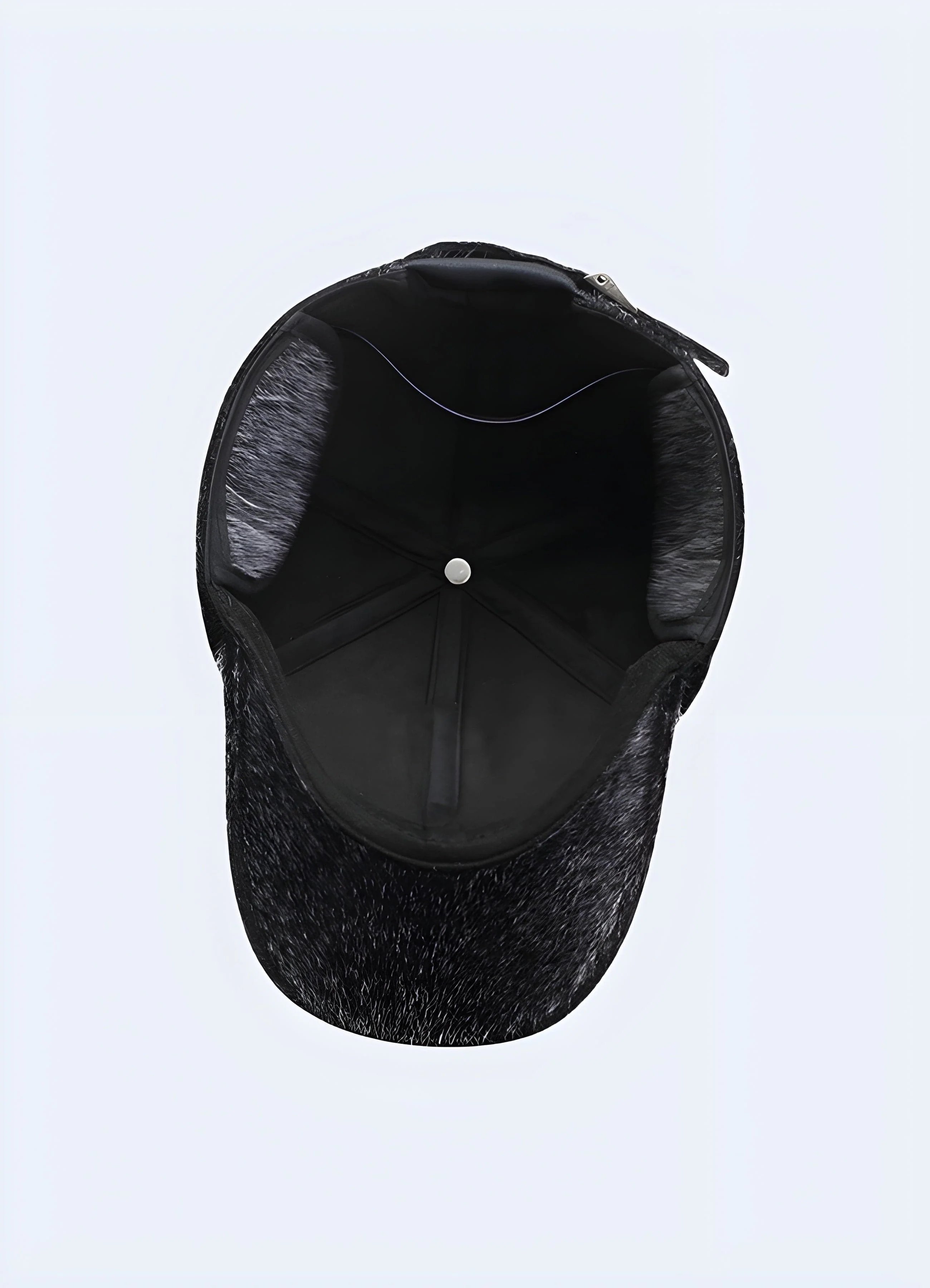Black Street Fur Cap Mens - Image 4