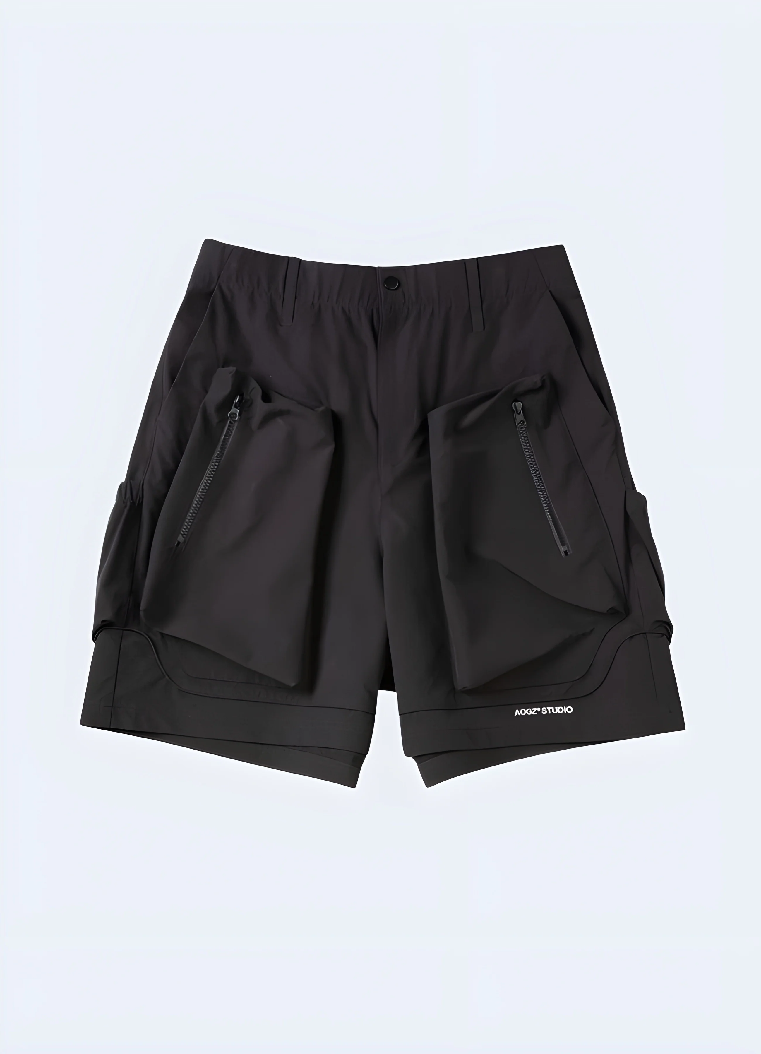 Black Tactical Cargo Shorts