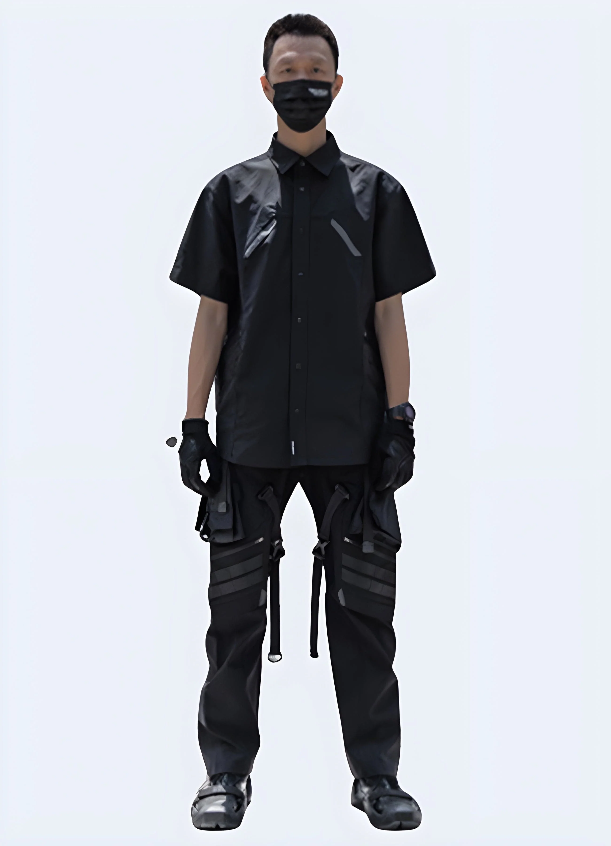Black Techwear Shirt - Image 3