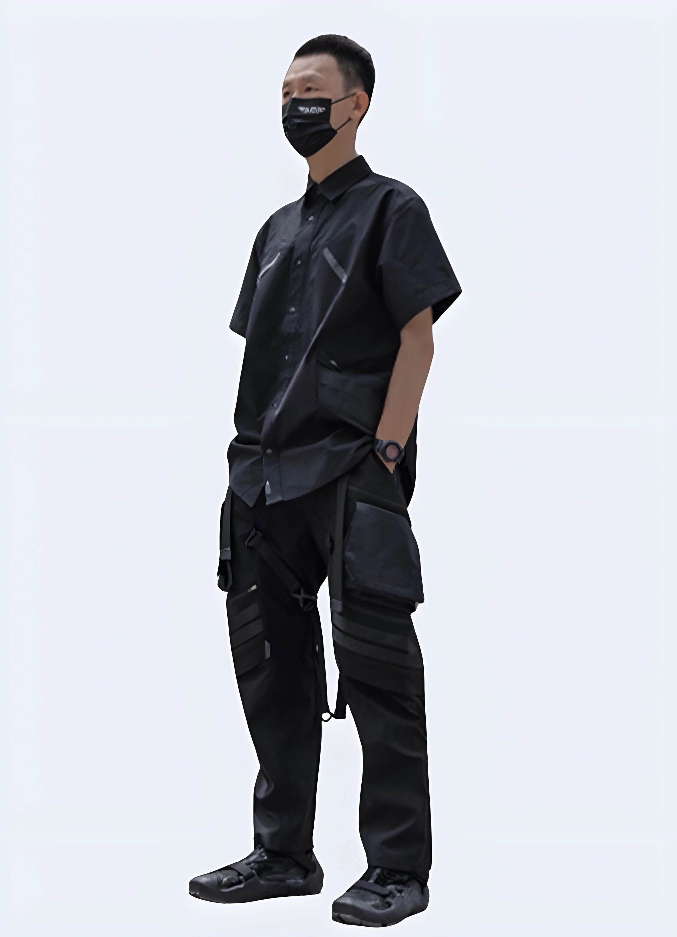 Black Techwear Shirt - Image 4