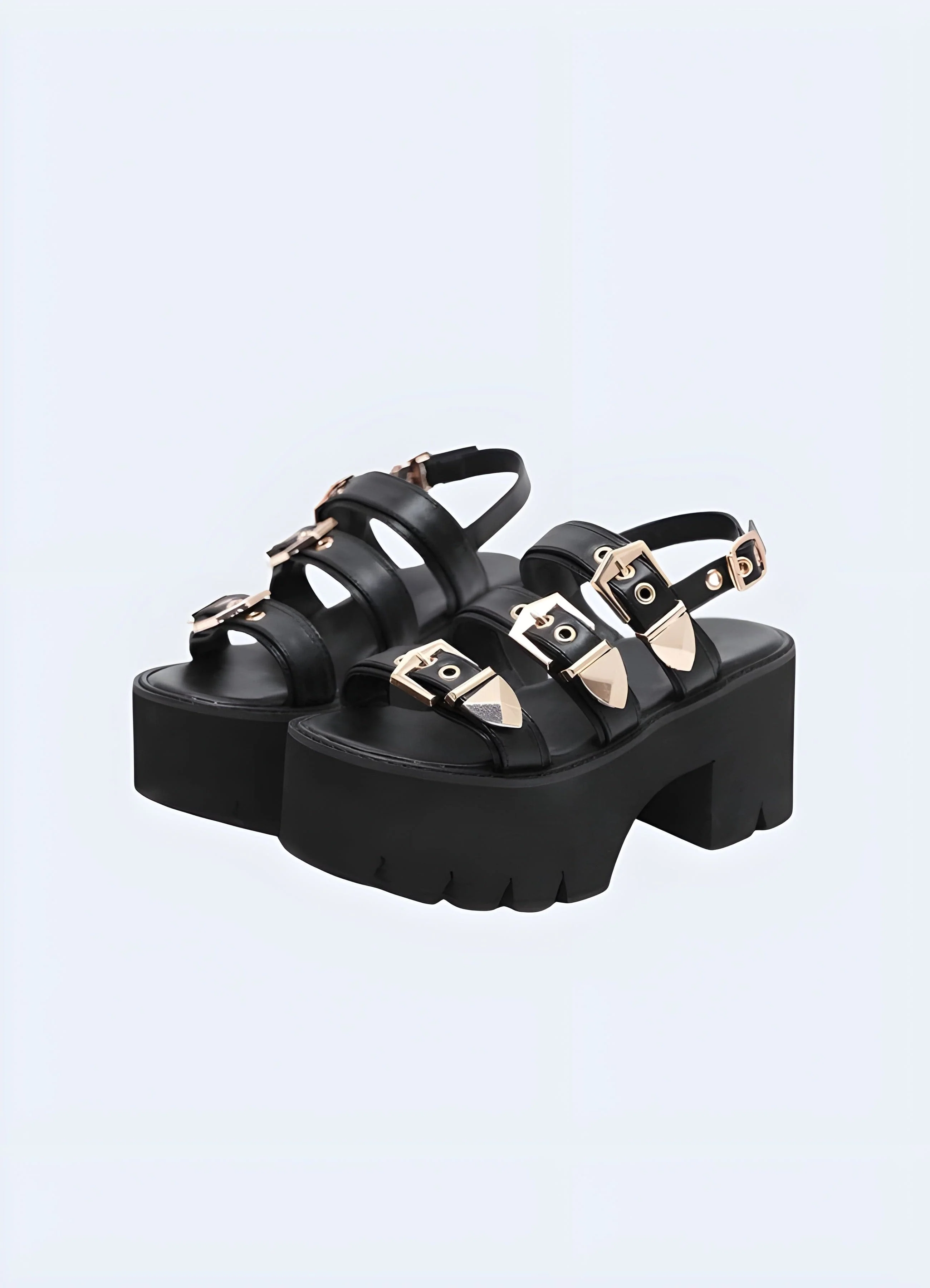 Chunky Platform Buckle Sandals - Image 2