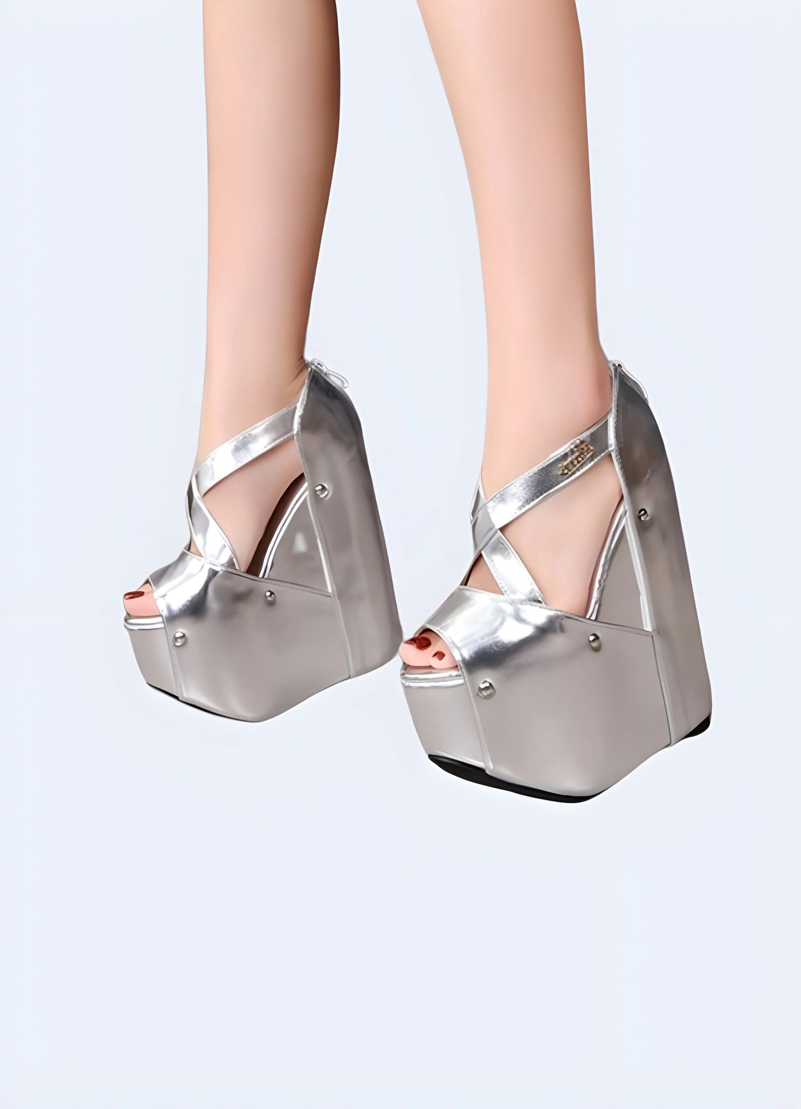 Chunky Platform Sandals Heels - Image 5
