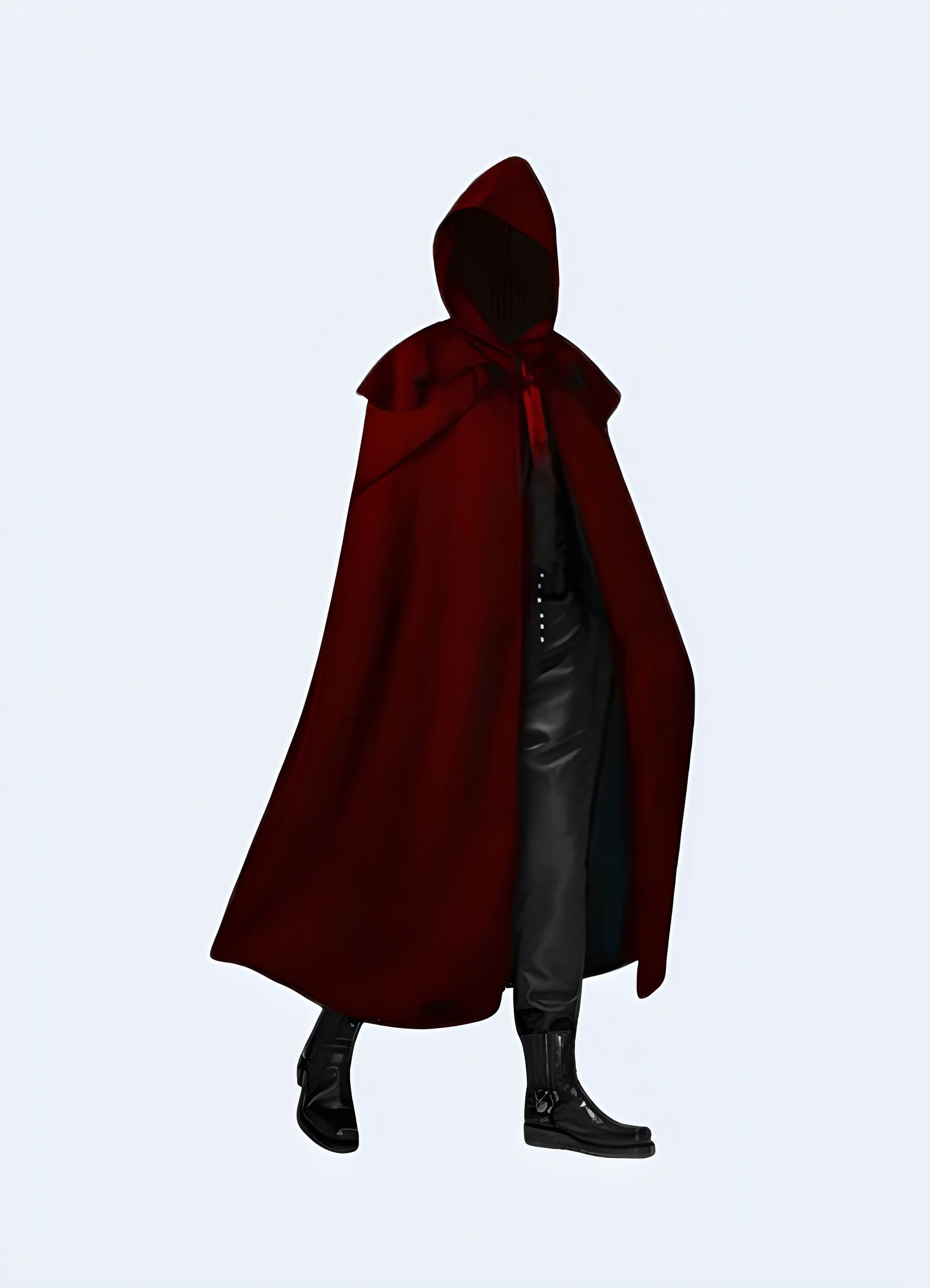 Dark Futuristic Hooded Cloak - Image 5
