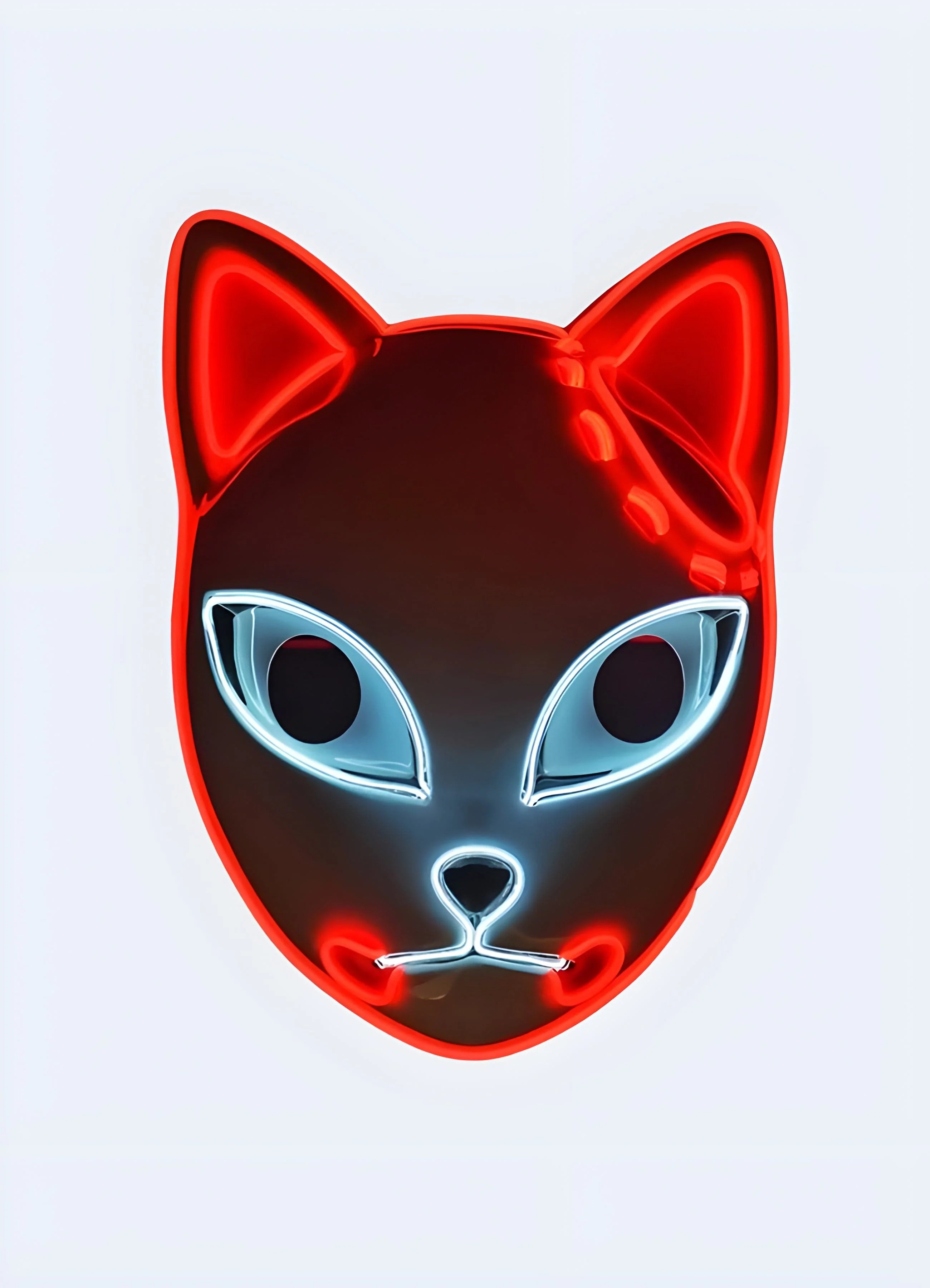 Japanese Cyberpunk LED Mask - Image 3