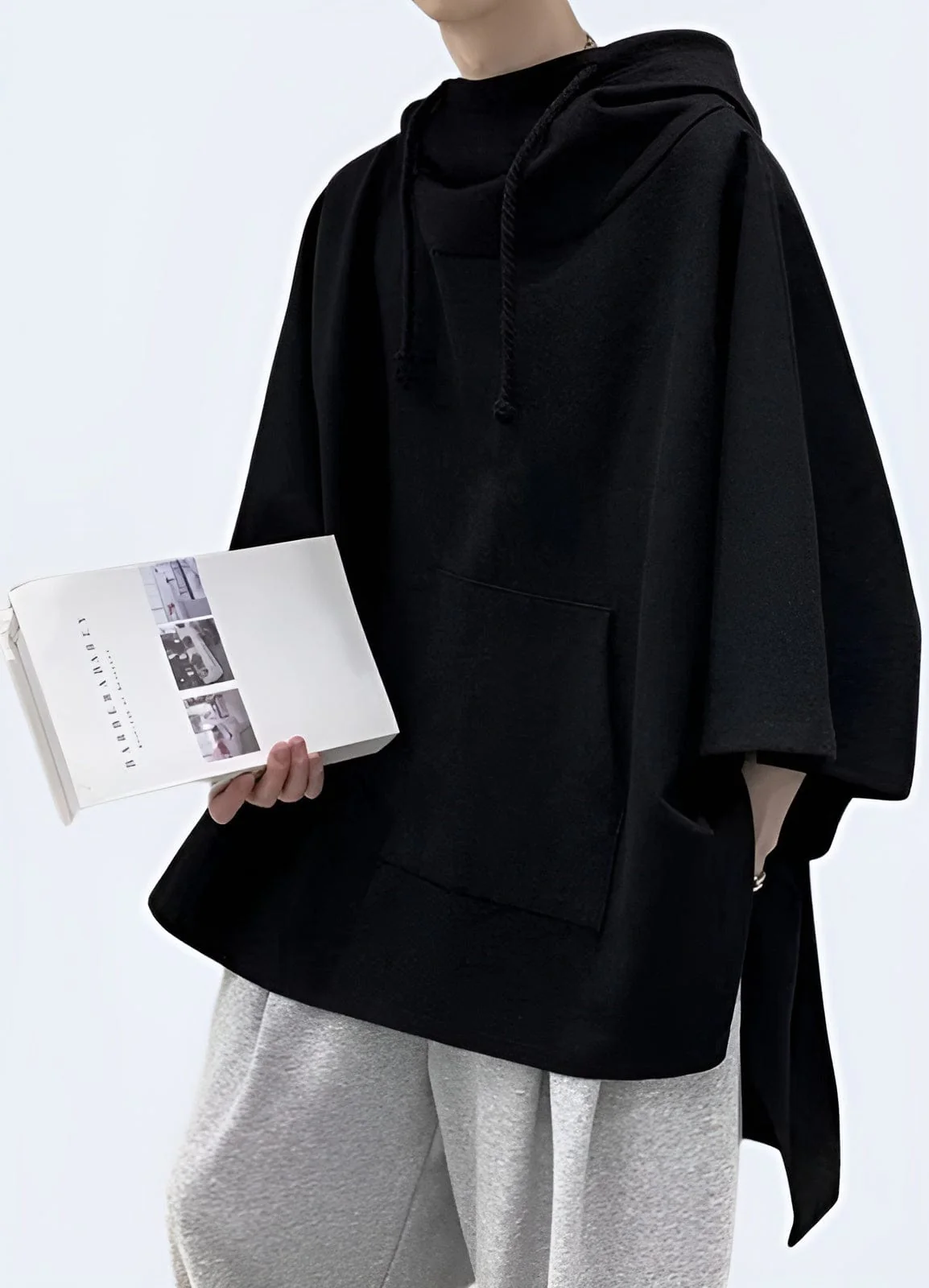 Multi-Pocket Techwear Poncho - Image 3