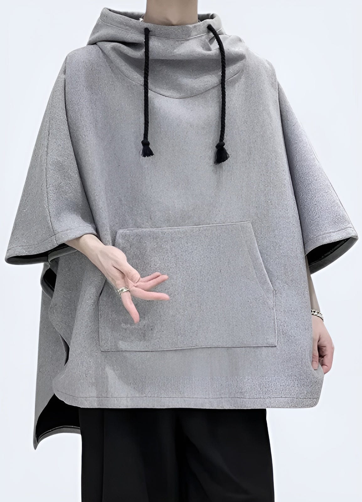 Multi-Pocket Techwear Poncho - Image 5