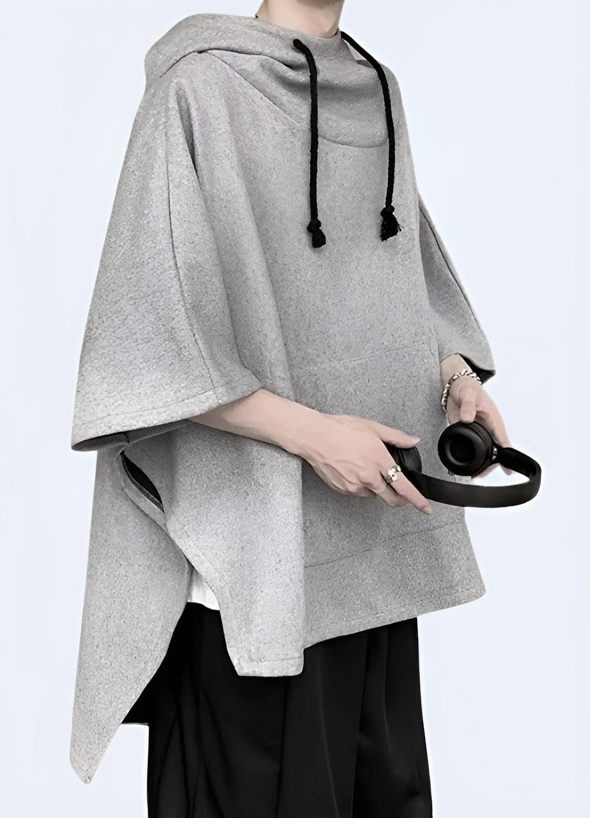 Multi-Pocket Techwear Poncho - Image 6