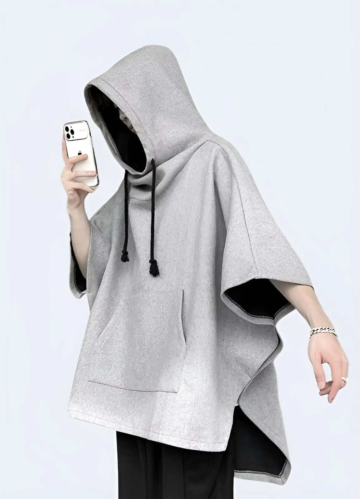 Multi-Pocket Techwear Poncho - Image 7