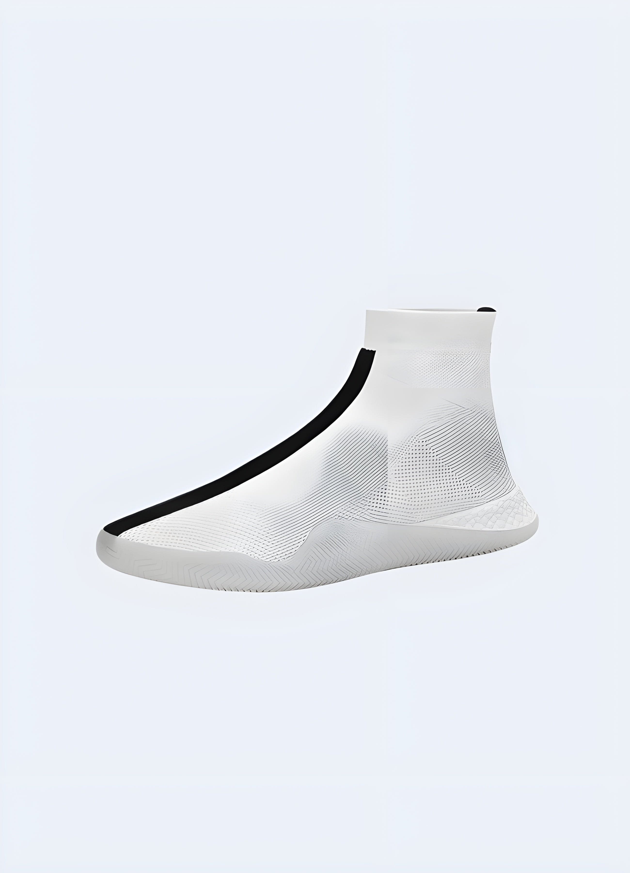 No Laces White Tech Sneakers - Image 4