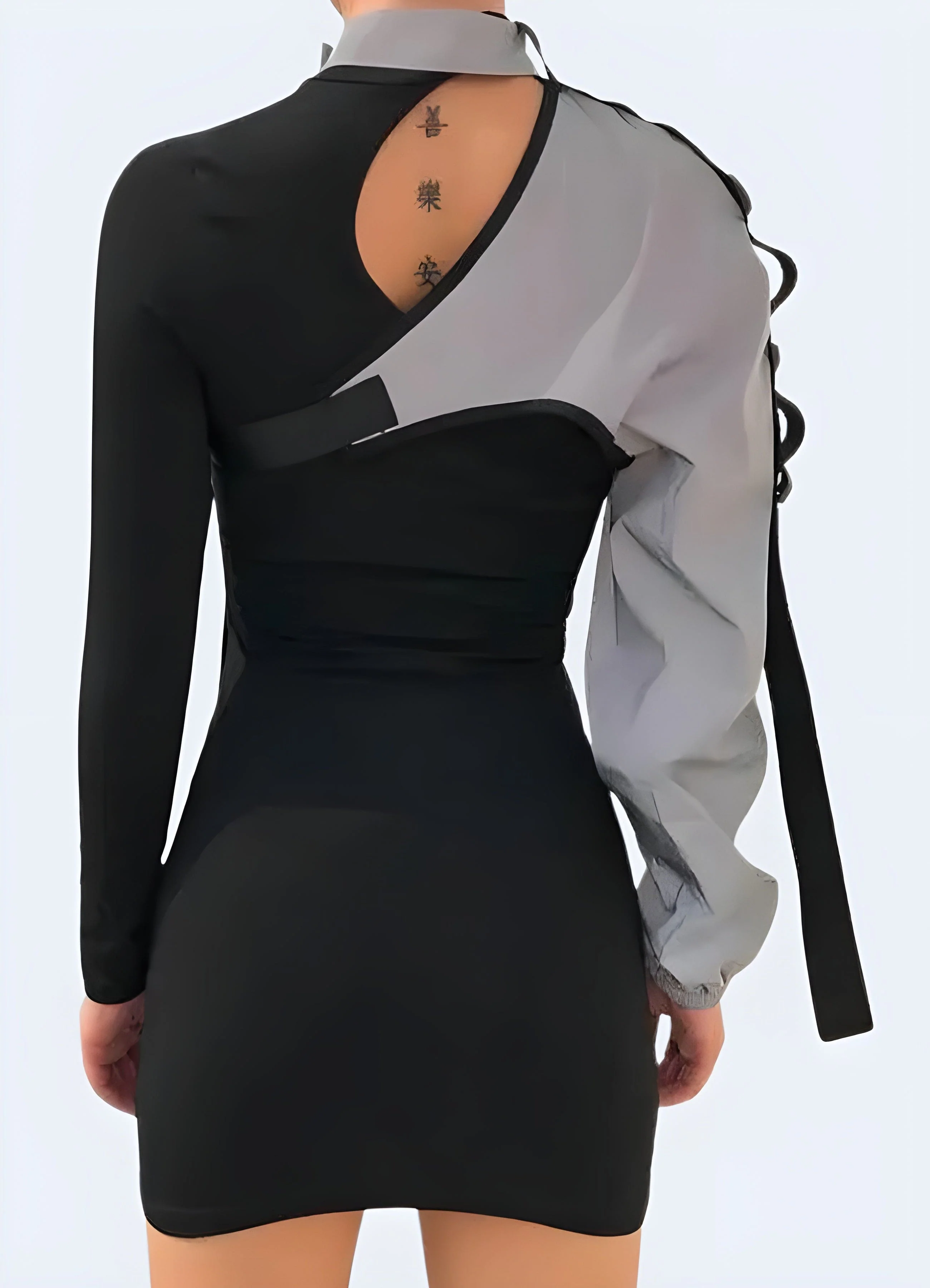 One Sleeve Reflective Woman Top - Image 3