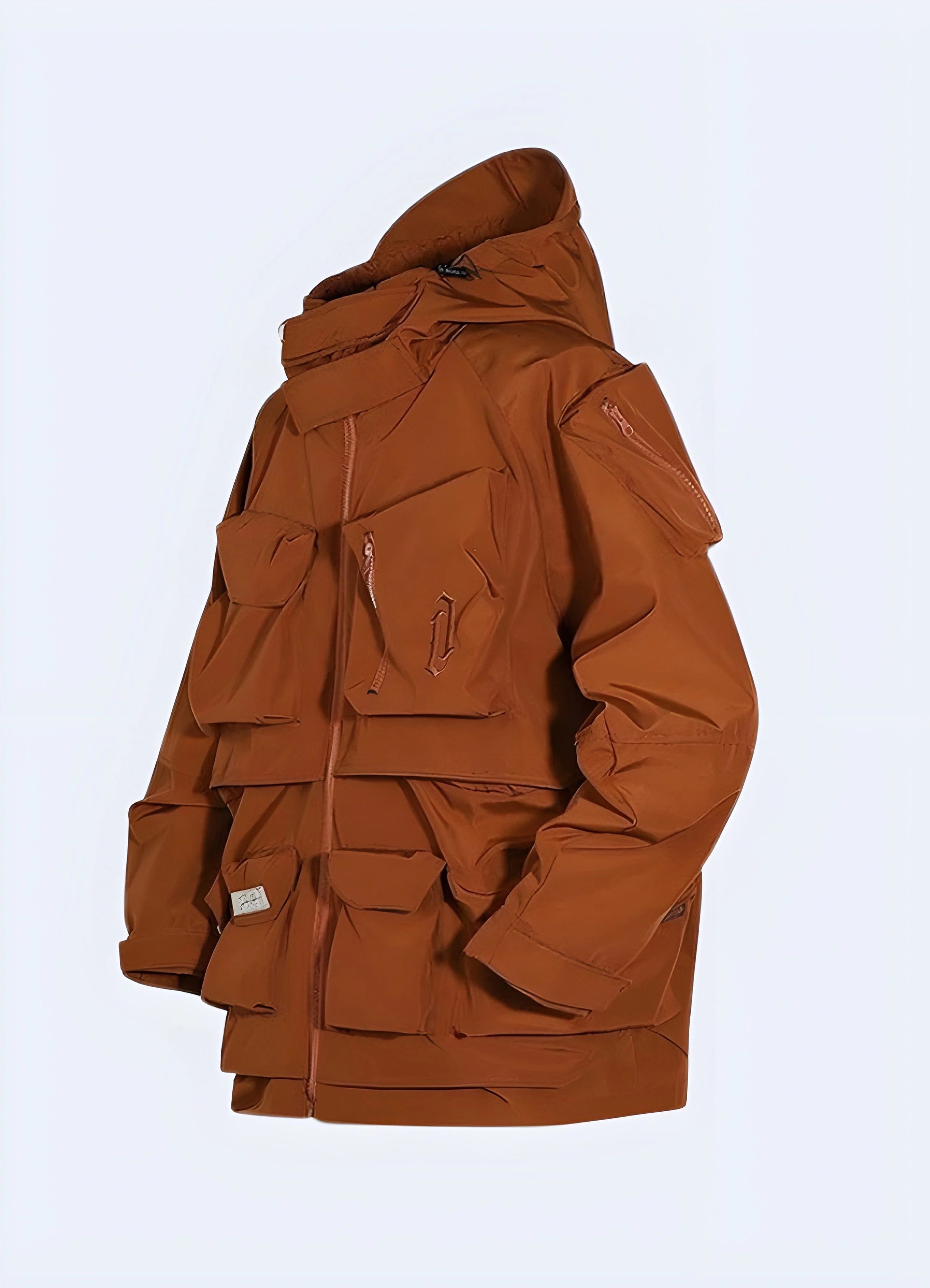 Orange Techwear Jacket - Image 2