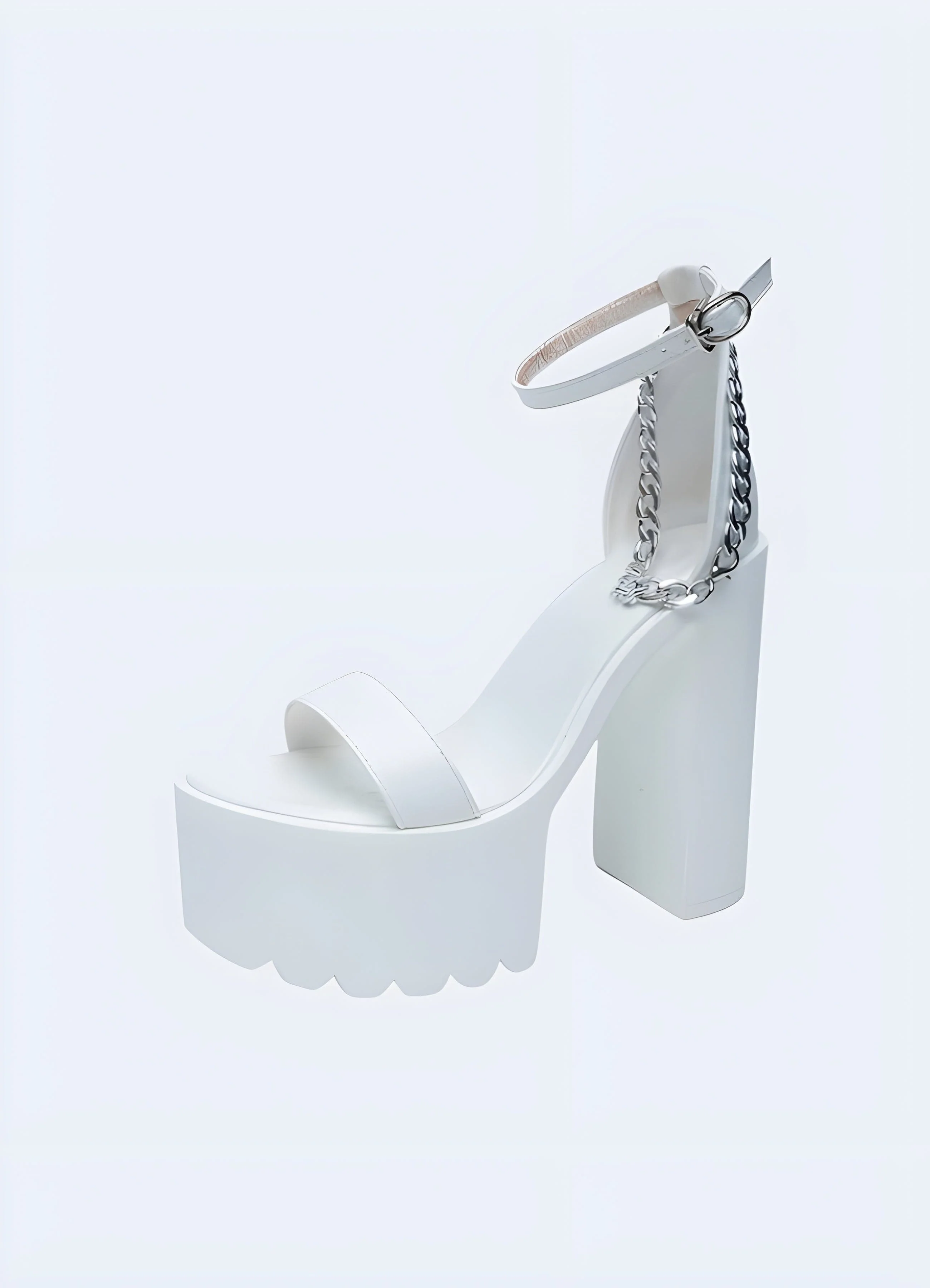 Platform Chunky Heeled Sandals - Image 4