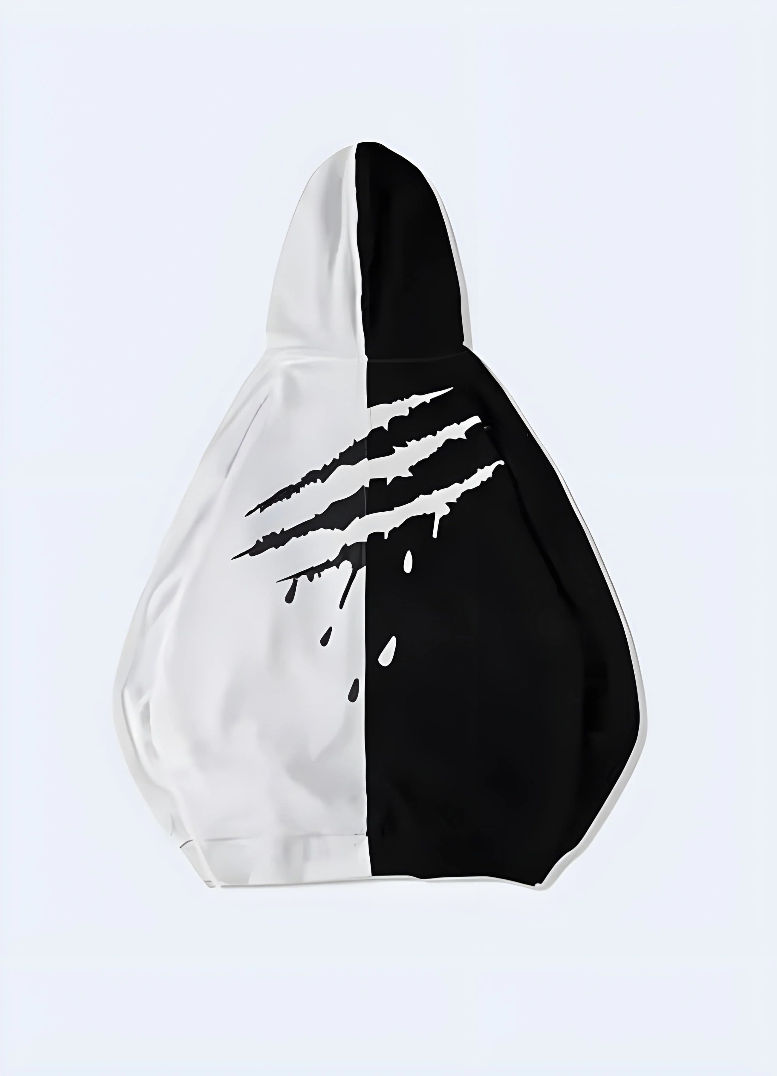 Red And Black Split Hoodie - Image 5