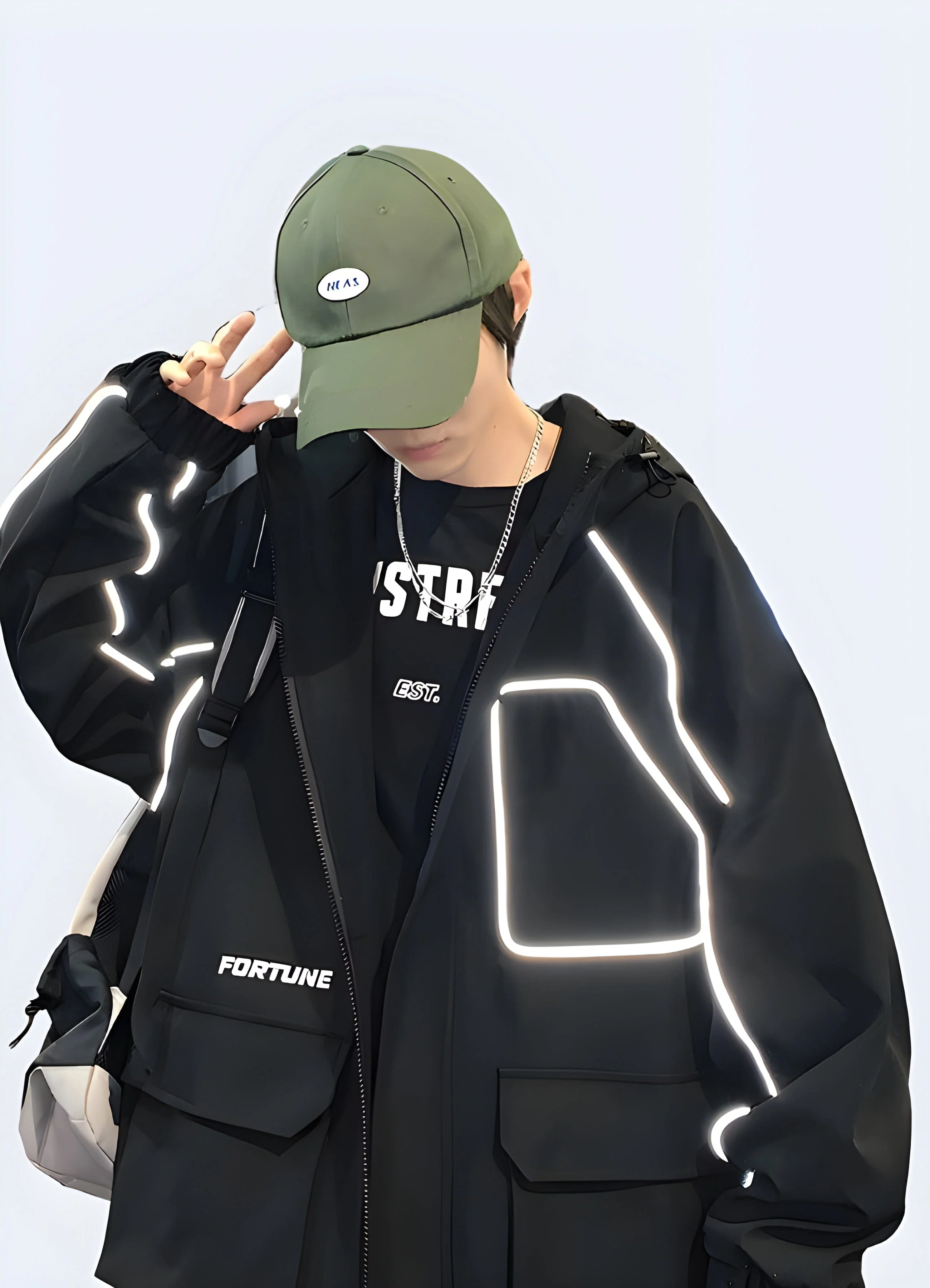 Reflective Rain Jacket - Image 2
