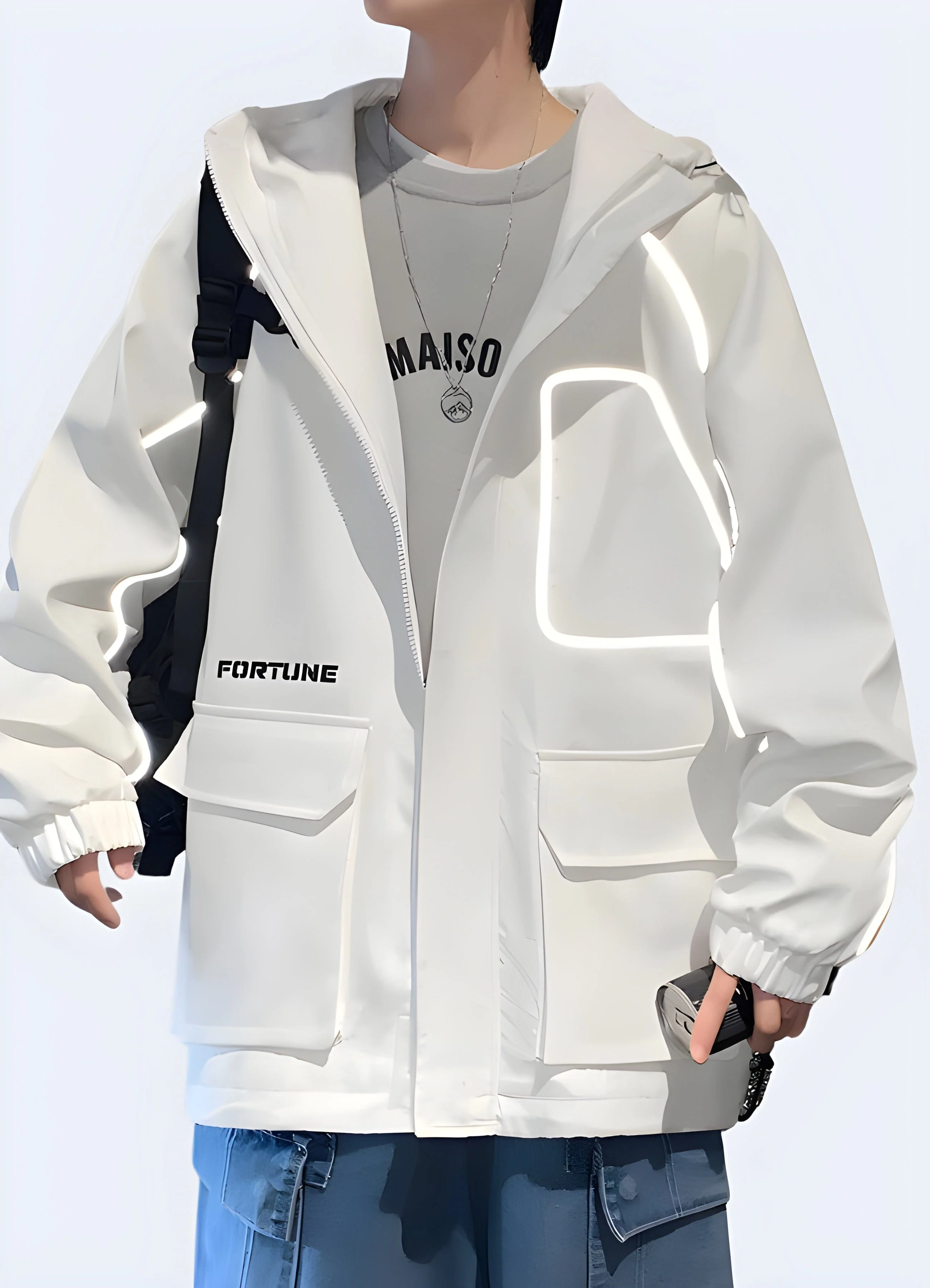 Reflective Rain Jacket - Image 4