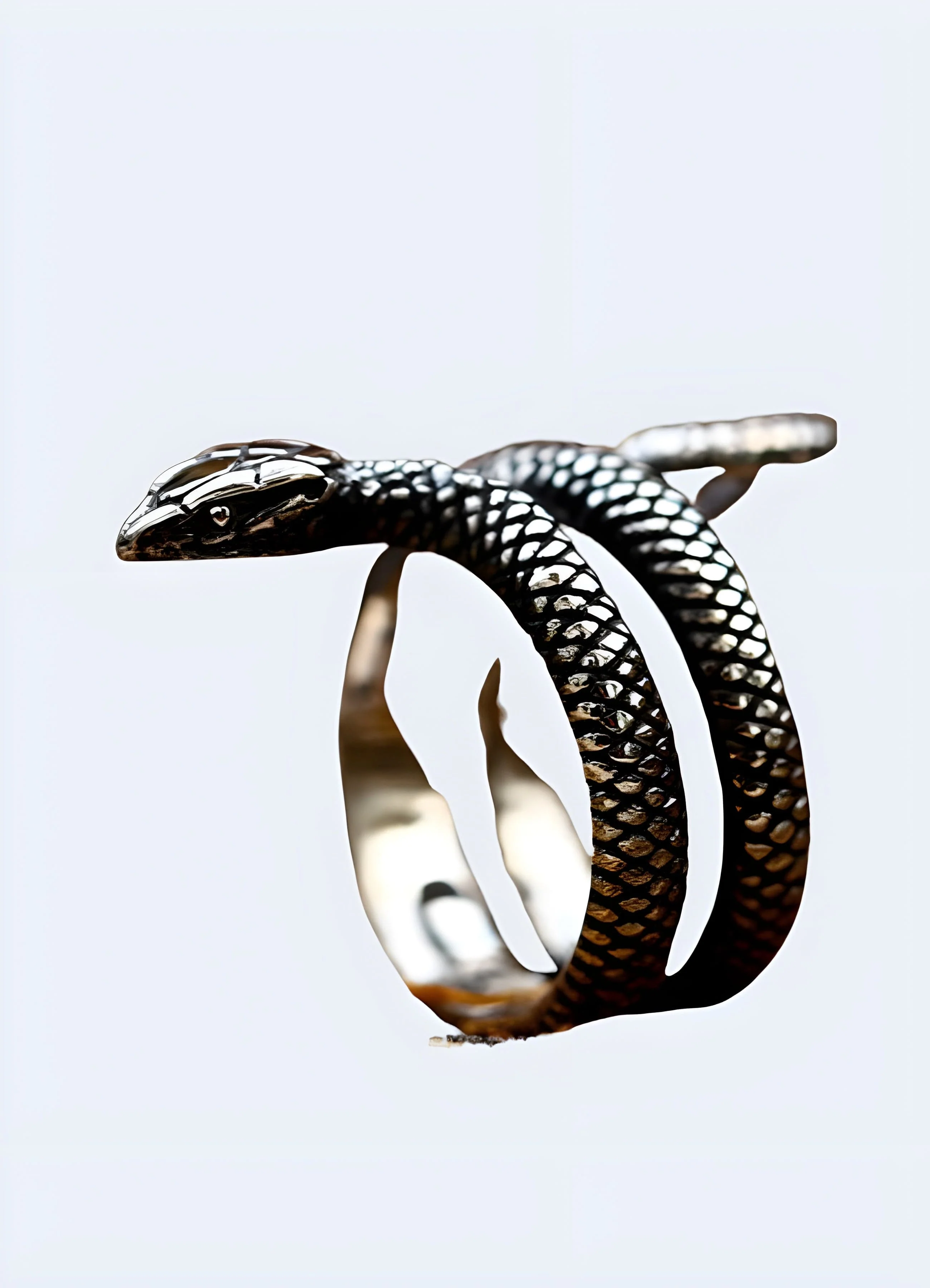 Silver Snake Ring - Image 2