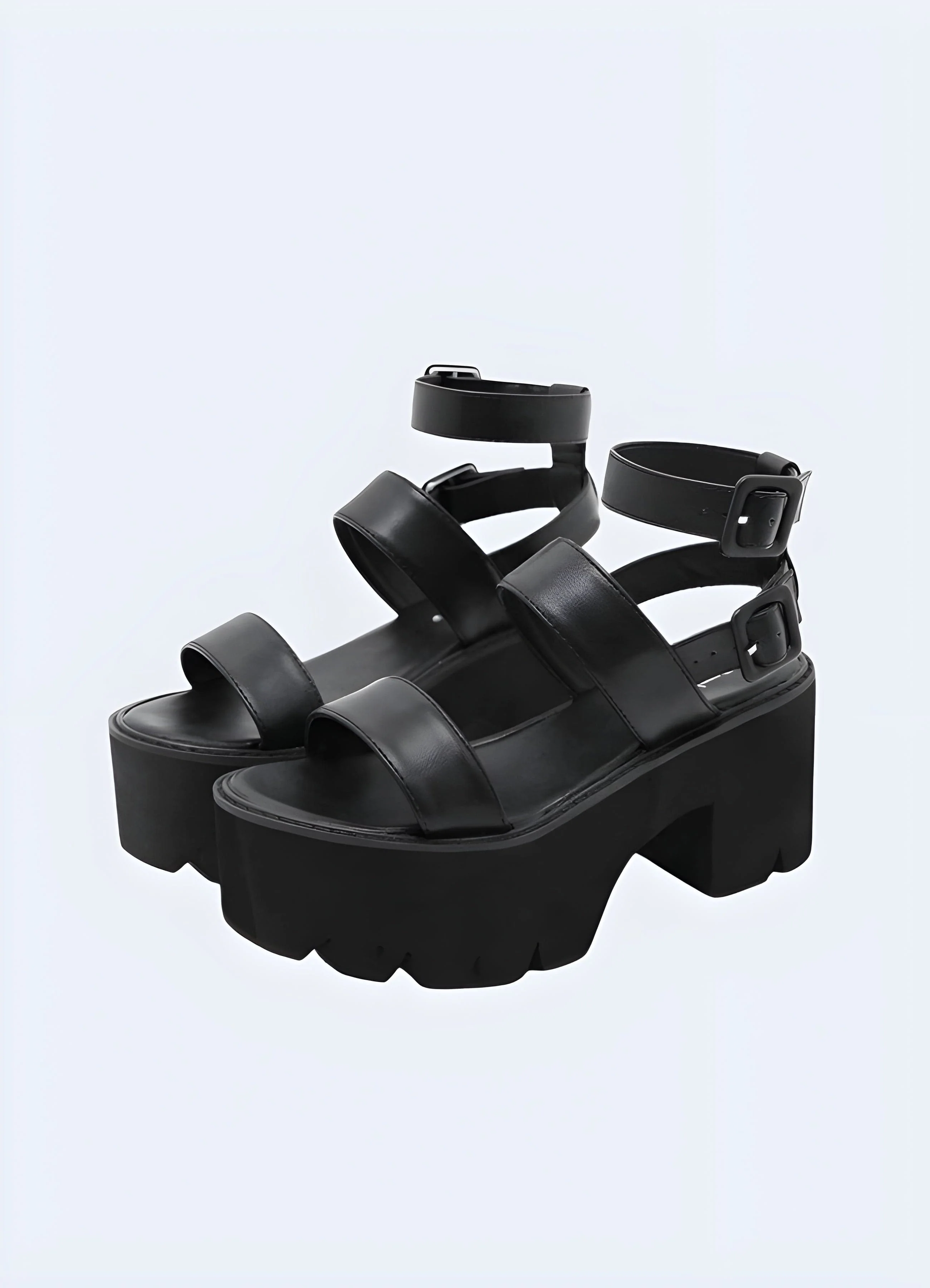 Strappy Chunky Heeled Sandals - Image 4