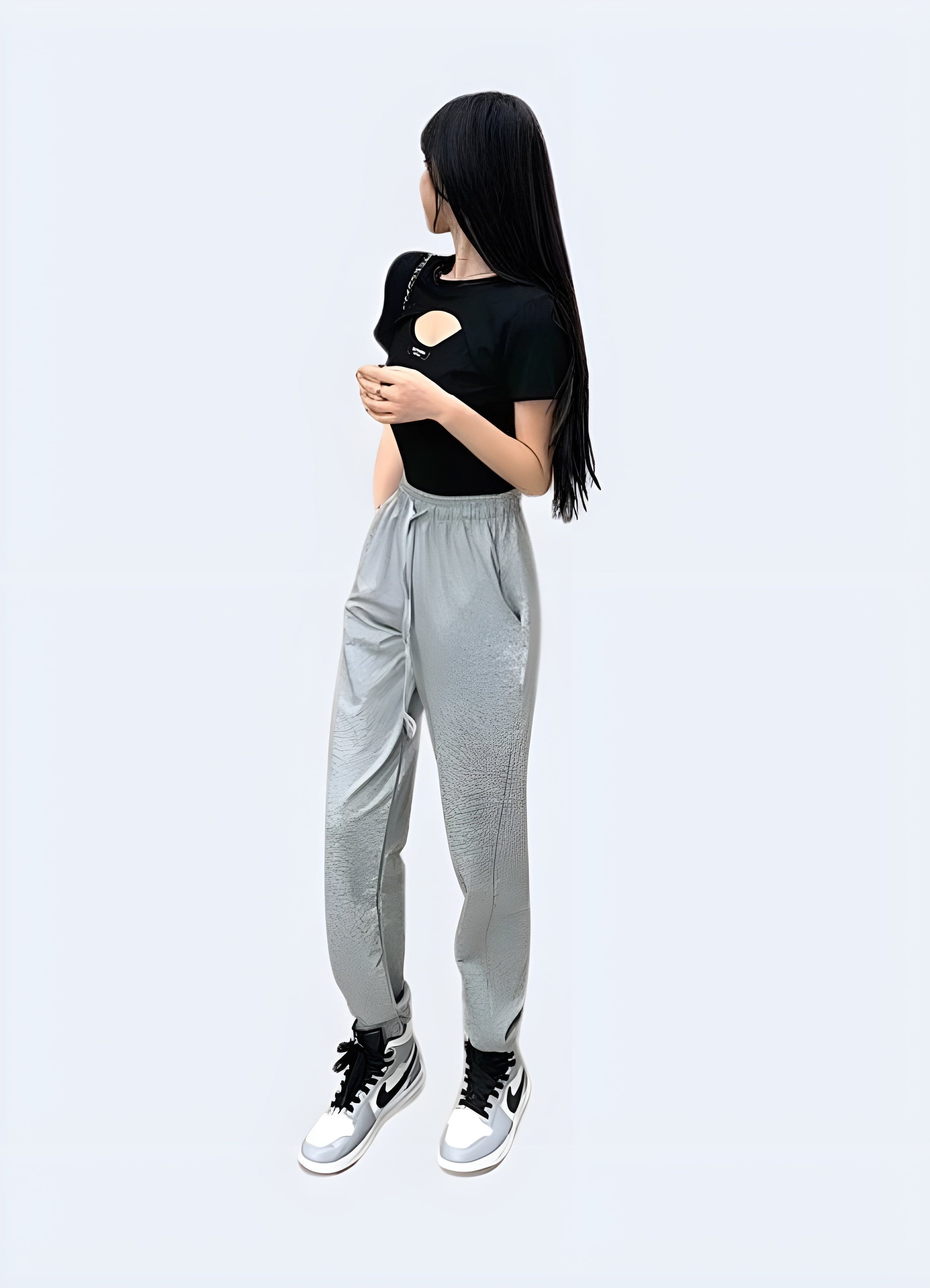 Techwear Buckle Crop Top - Image 3