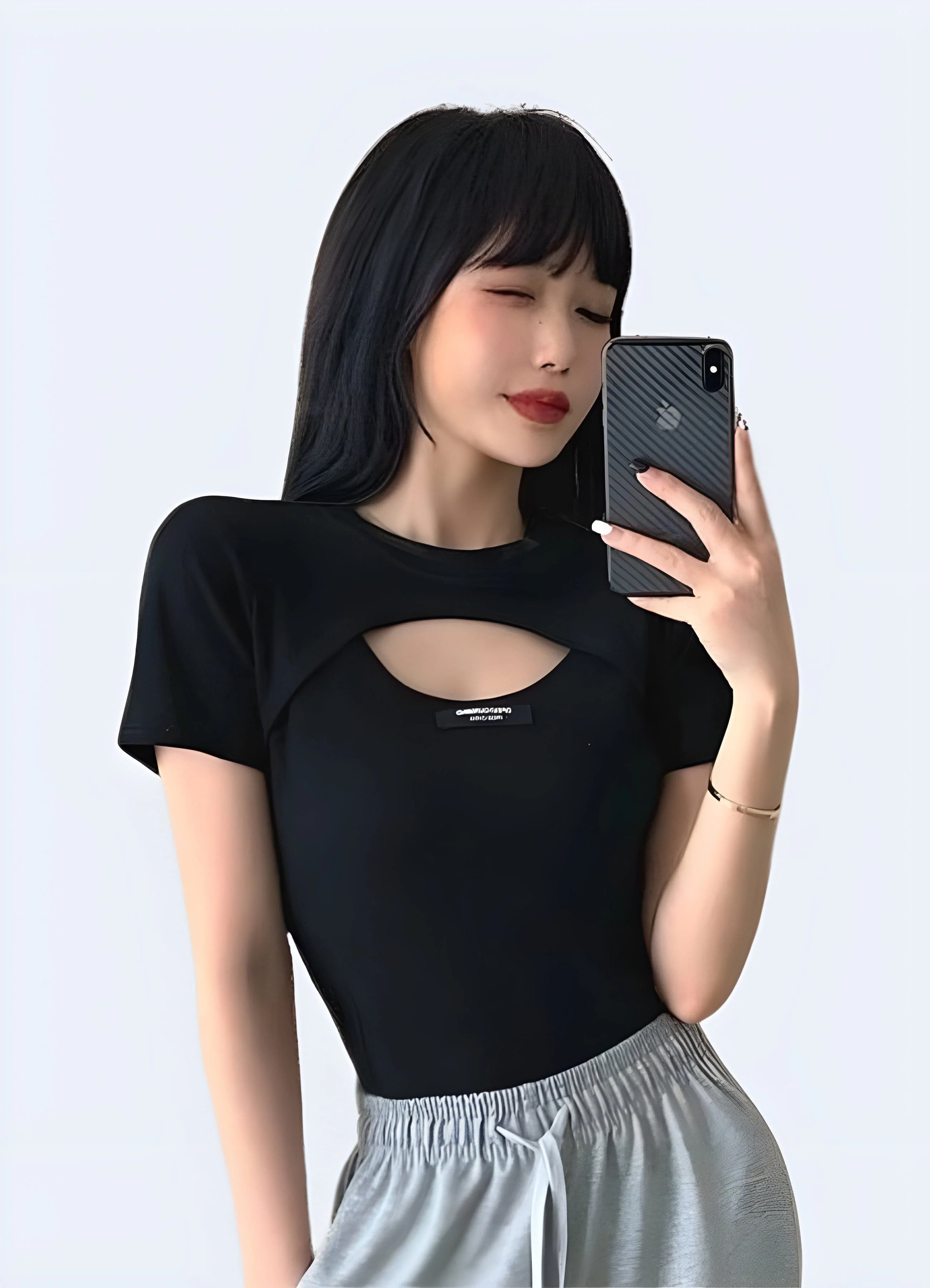 Techwear Buckle Crop Top - Image 4