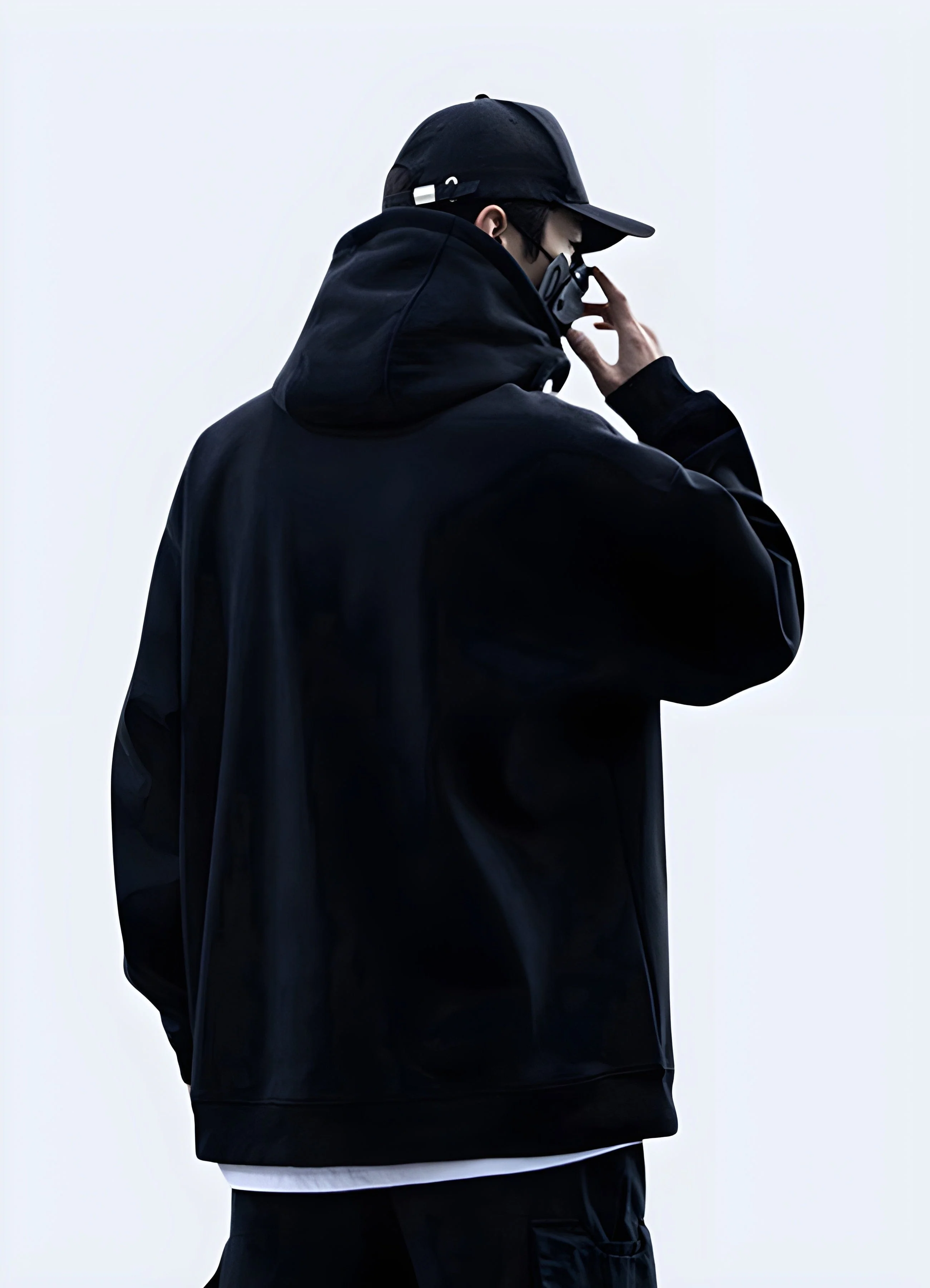 Techwear Goth Hoodie - Image 2