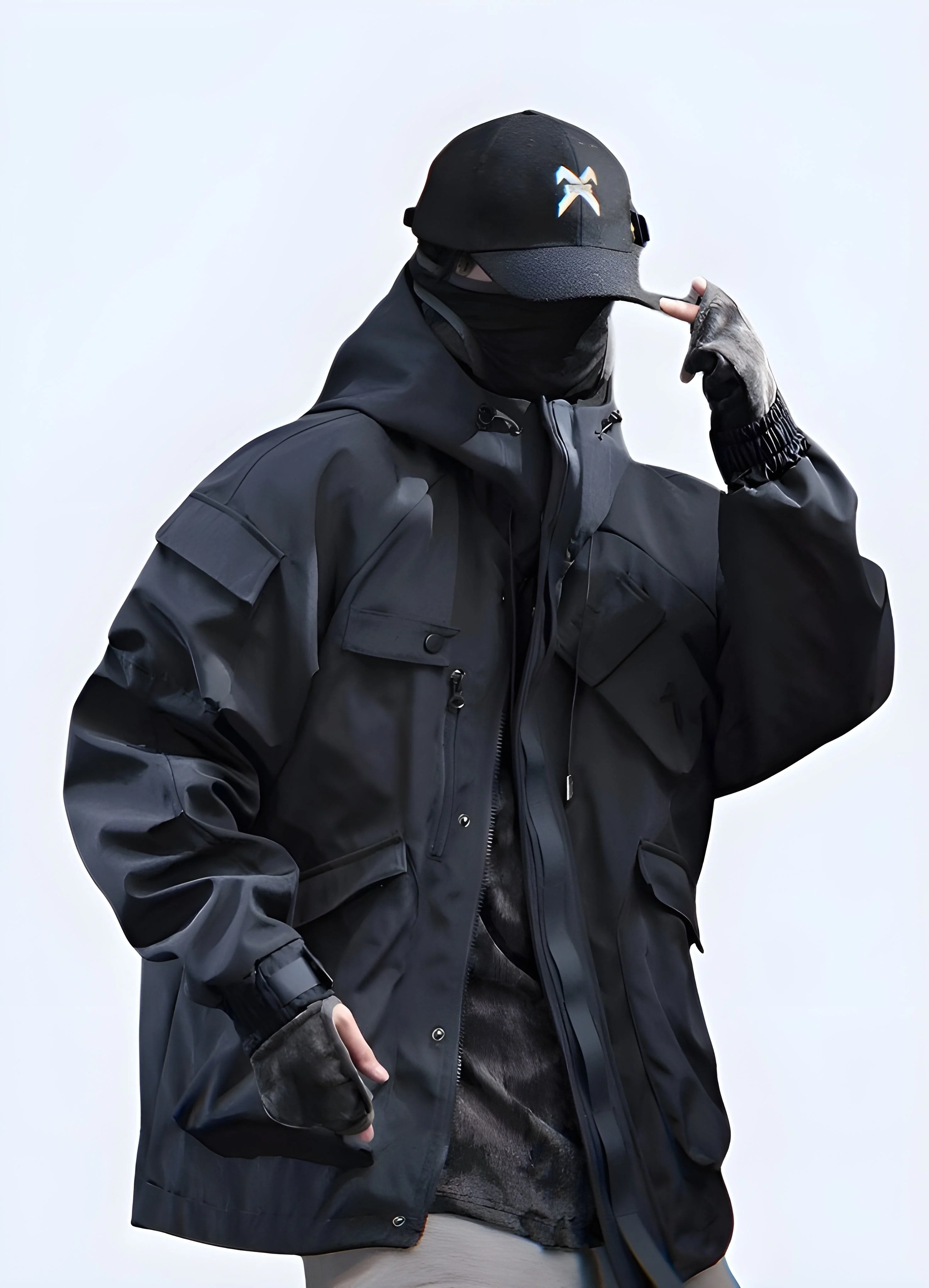 Techwear Leather Jacket - Image 2