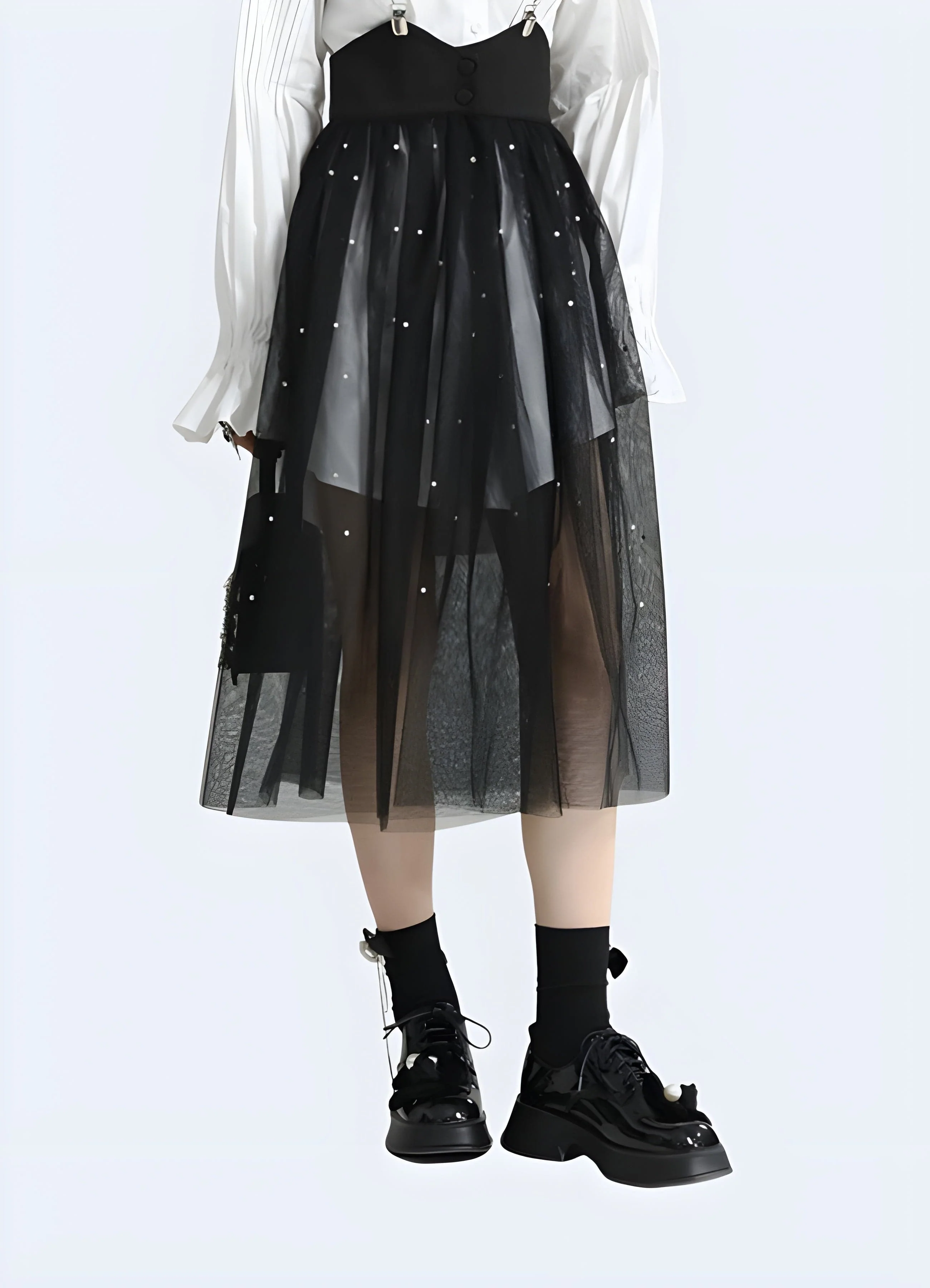 Techwear Skirt Mesh