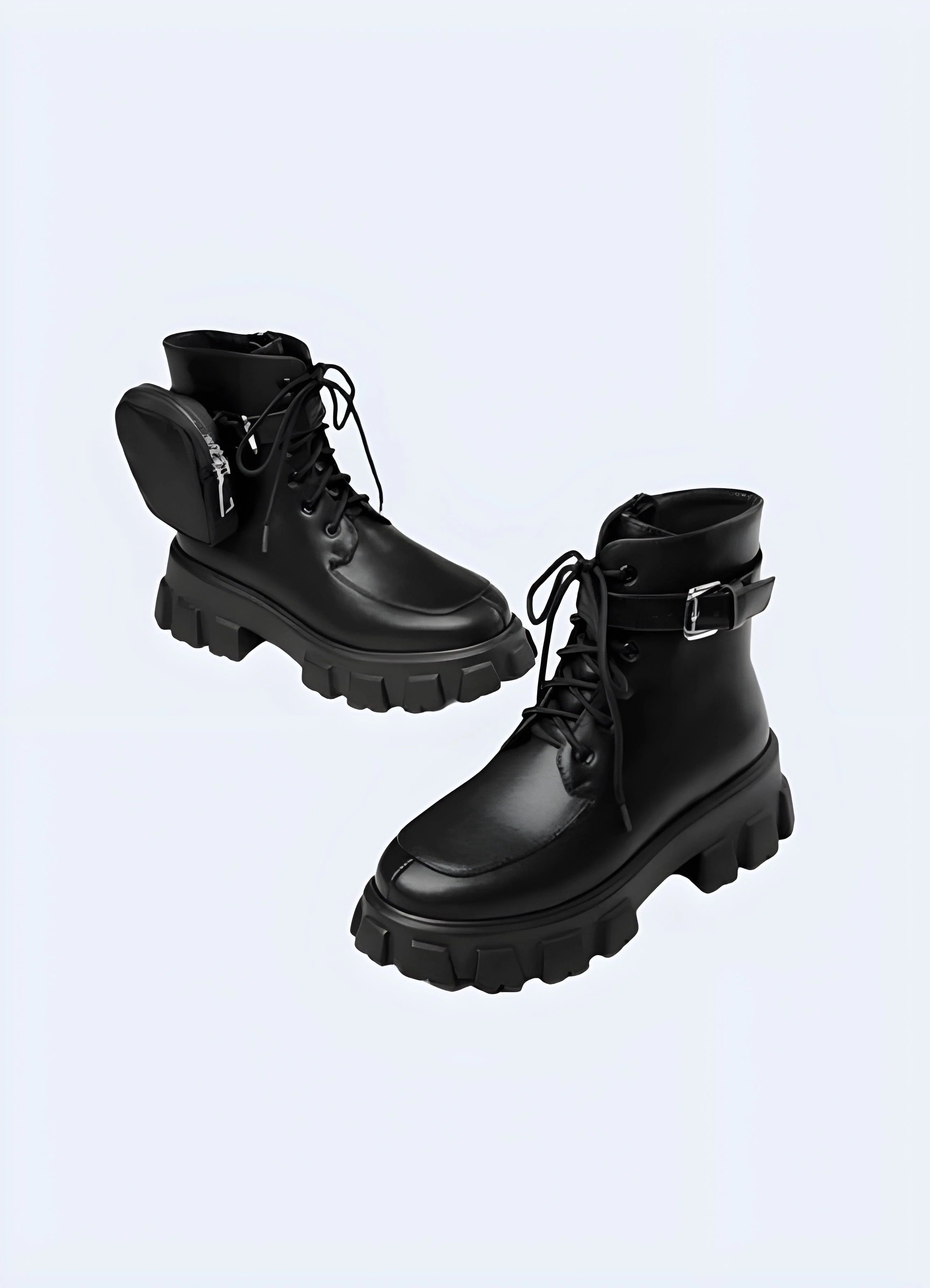 Techwear Utility Boots with Pocket - Image 3