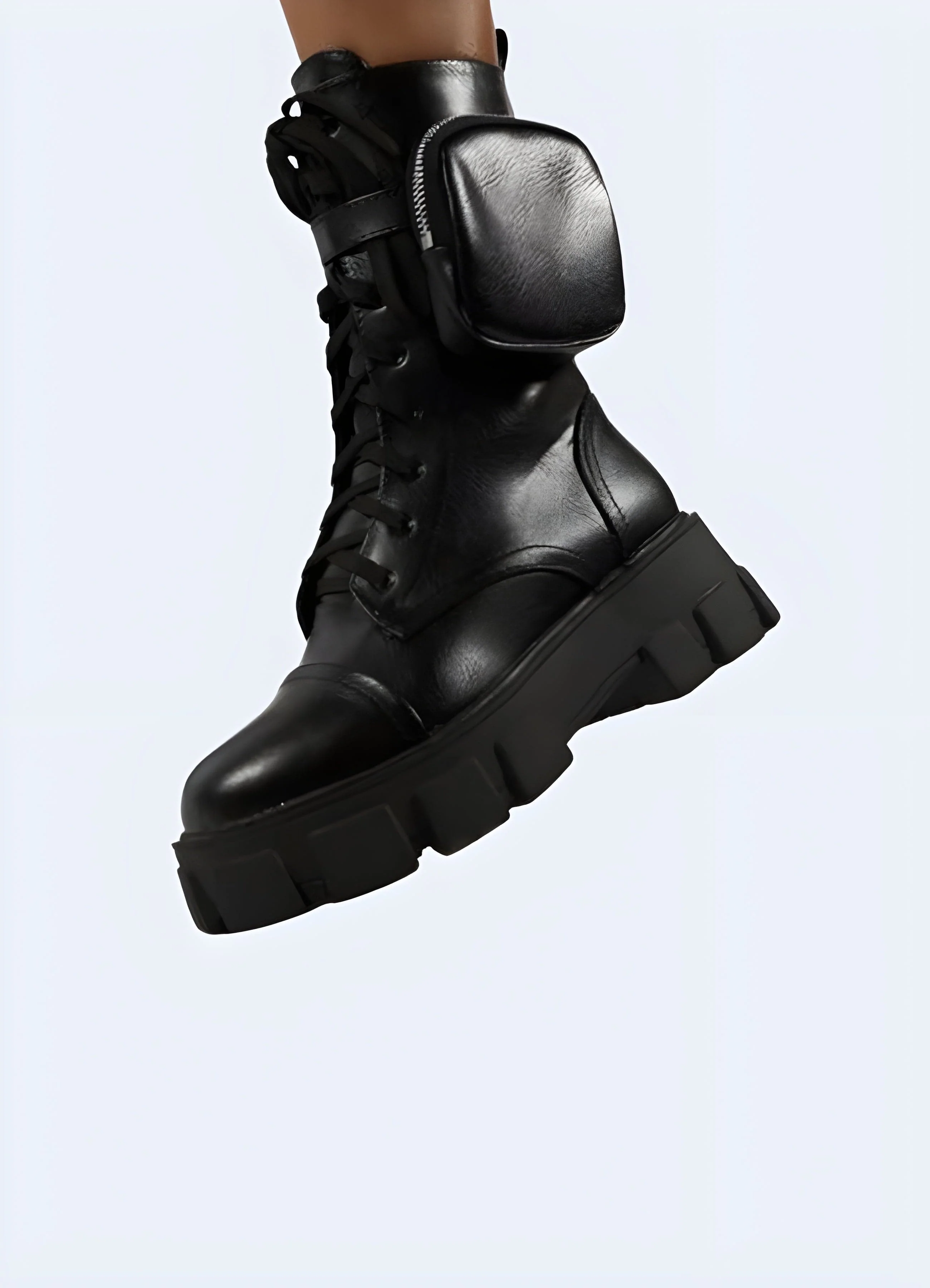 Techwear Utility Boots with Pocket - Image 4