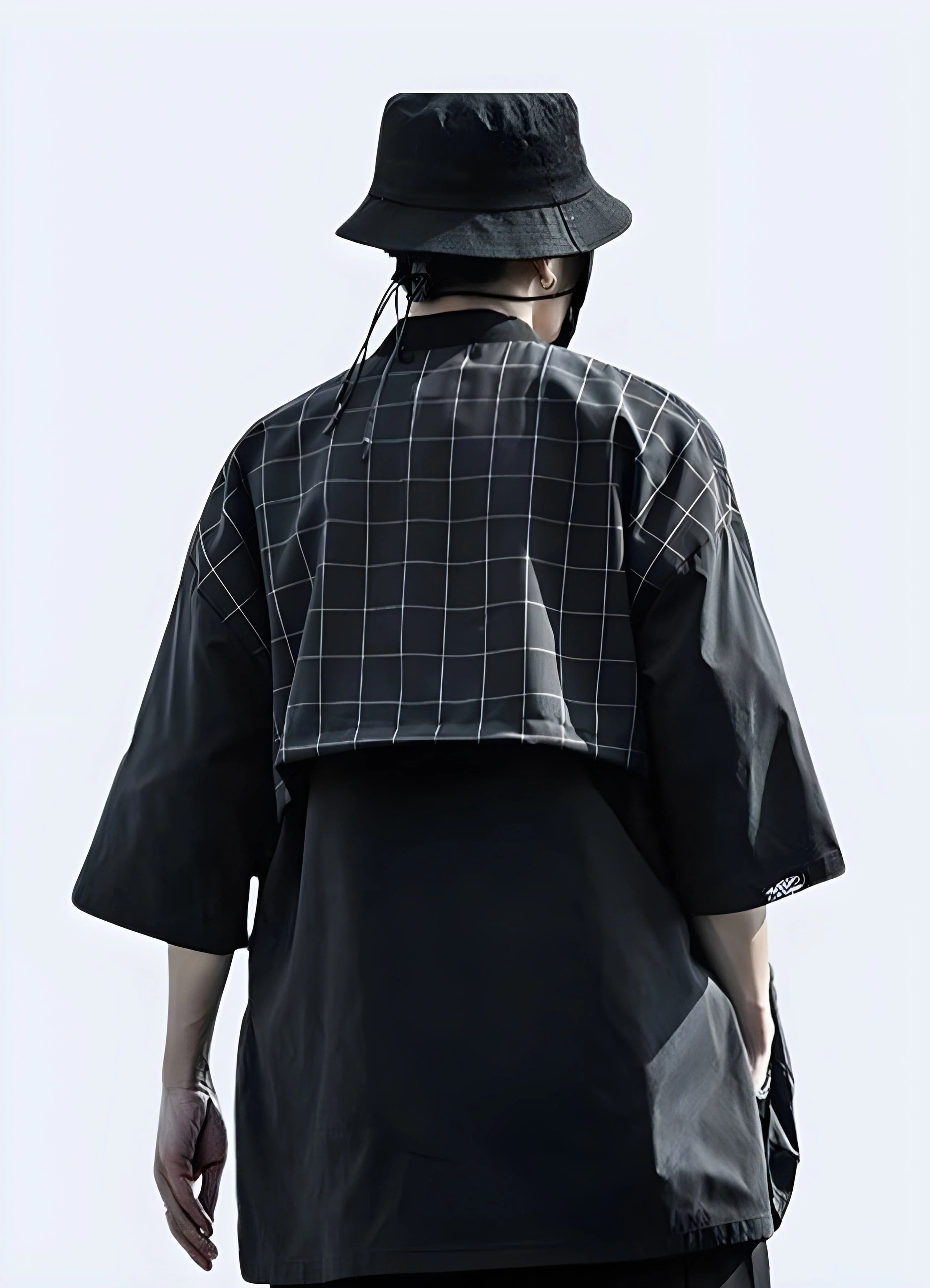 Traditional Black Japanese Kimono - Image 3