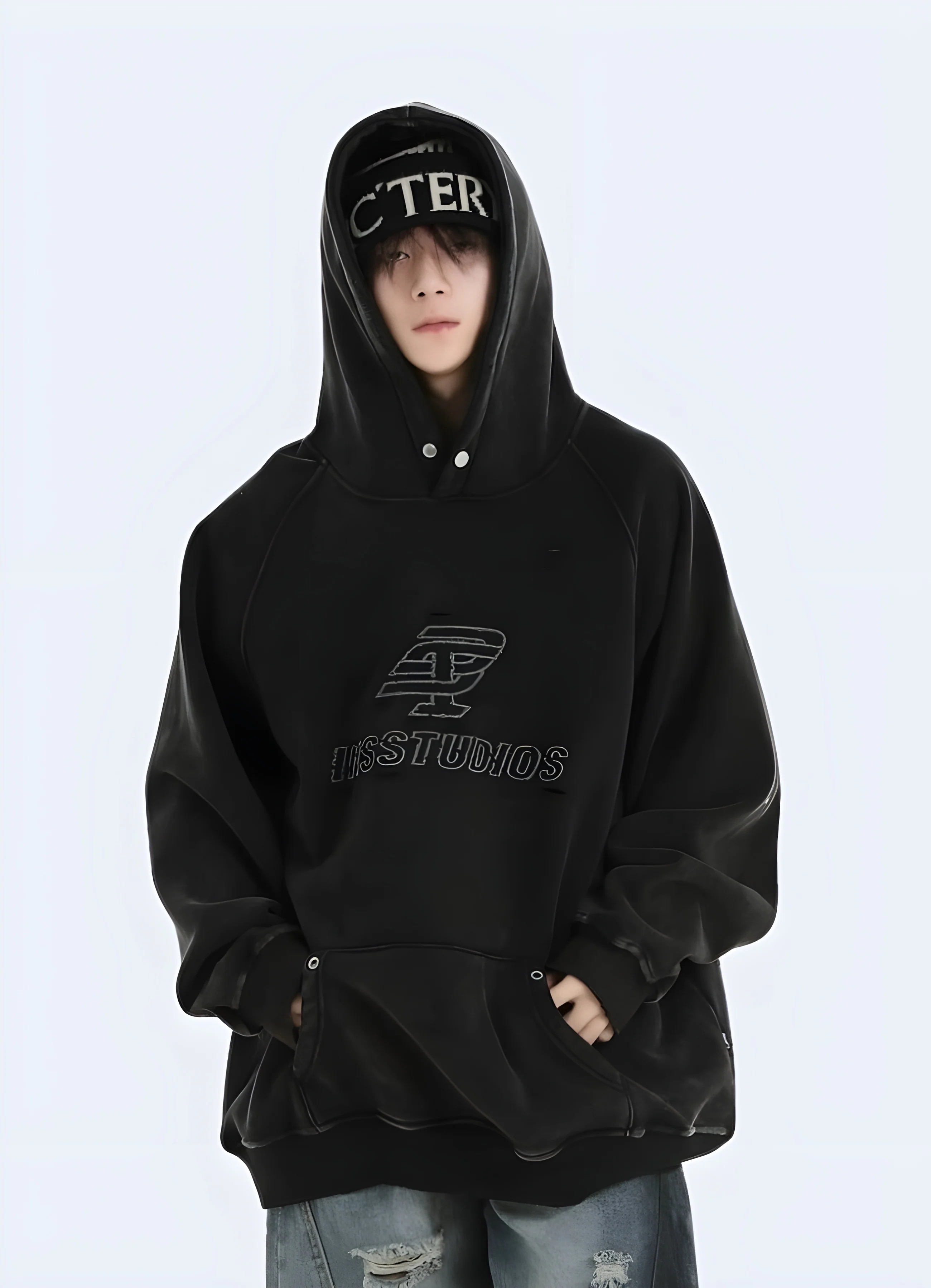 Vintage Black Hoodie - Image 2