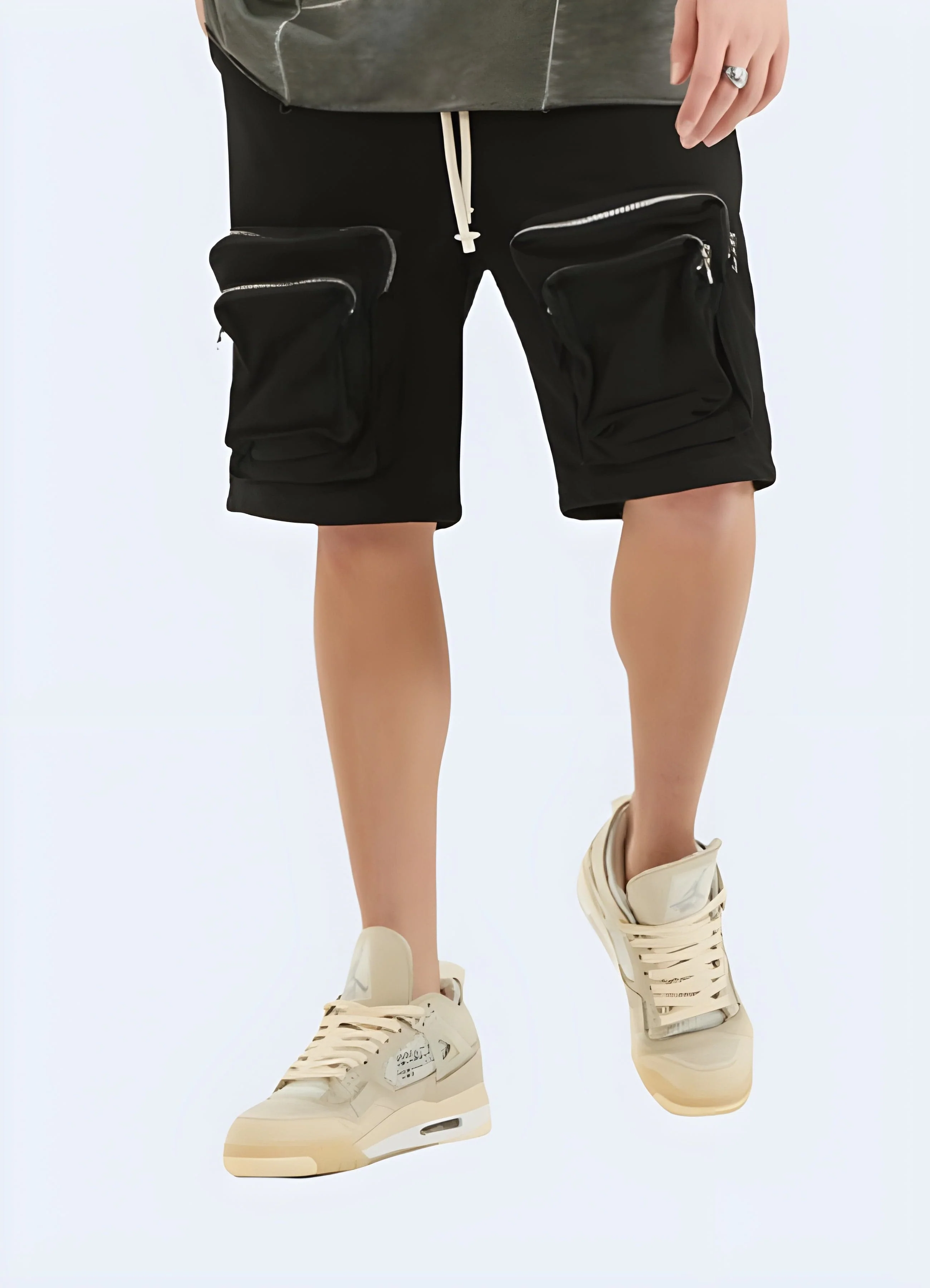 Zipper Cargo Shorts - Image 3